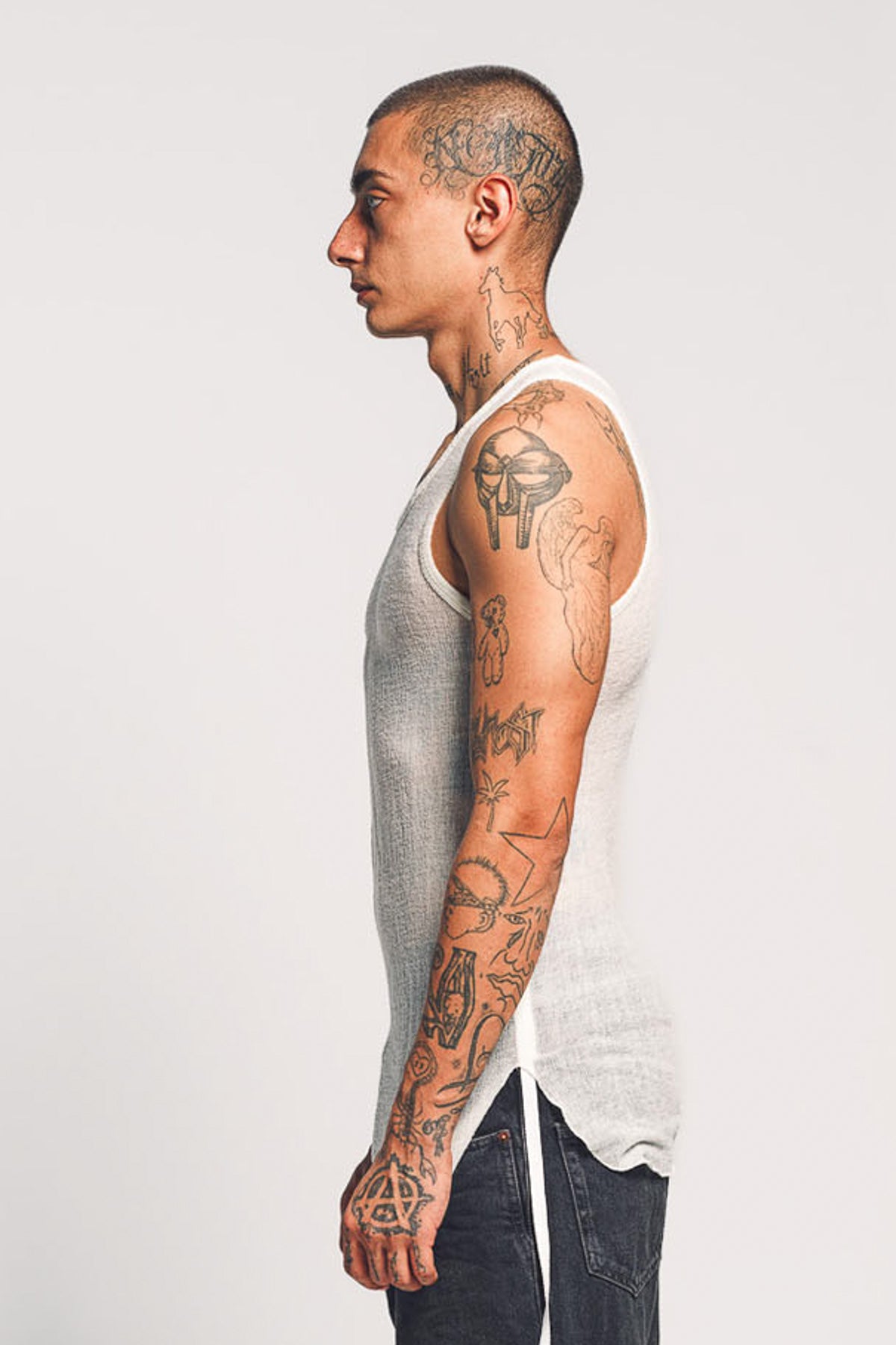 ANN DEMEULEMEESTER | BORIS WRINKLED CROPPED TANK