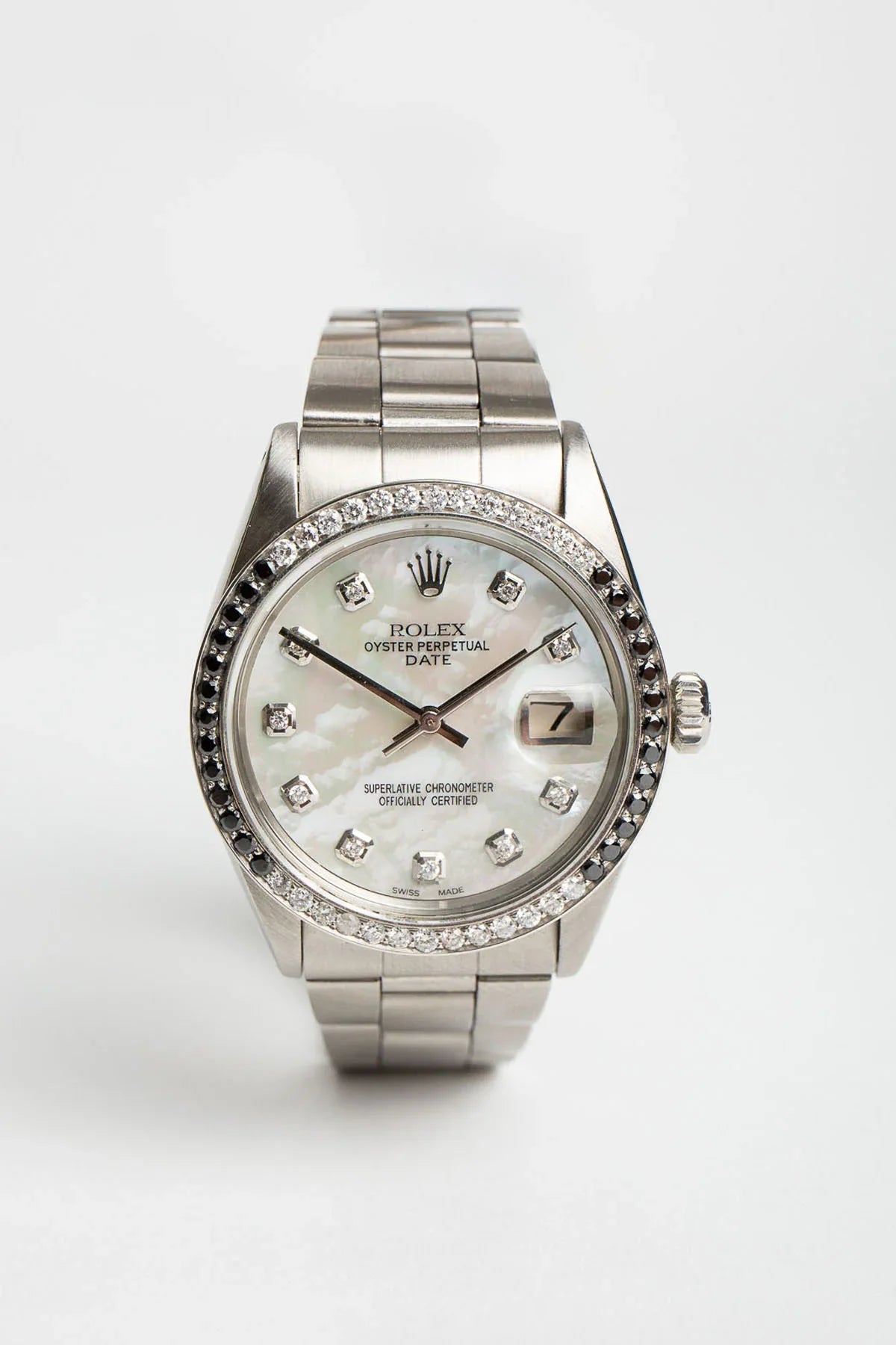 Rolex | Vintage Rolex Diamond Oyster Perpetual Date Watch
