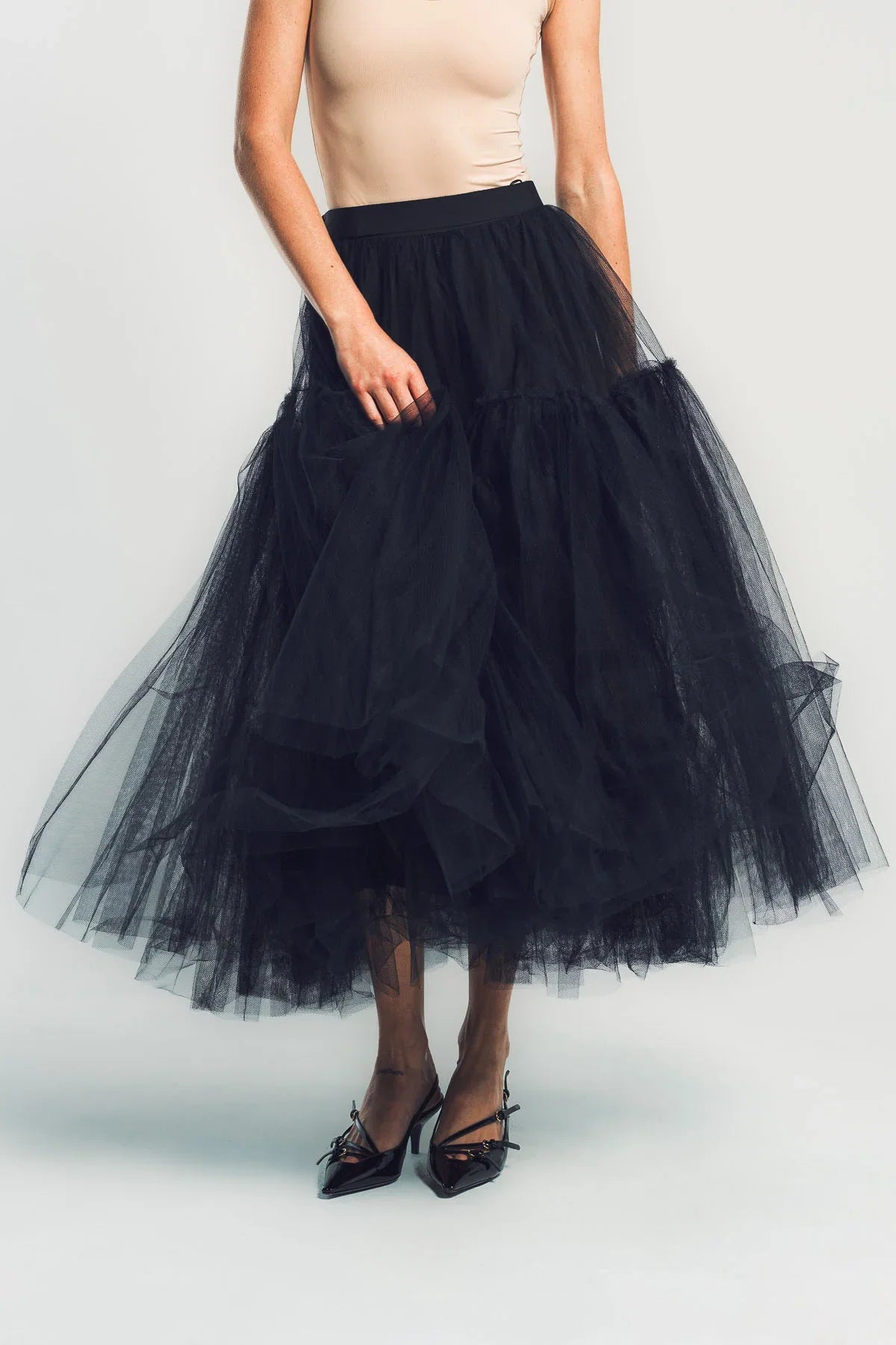 ERDEM | TULLE FULL MIDI SKIRT