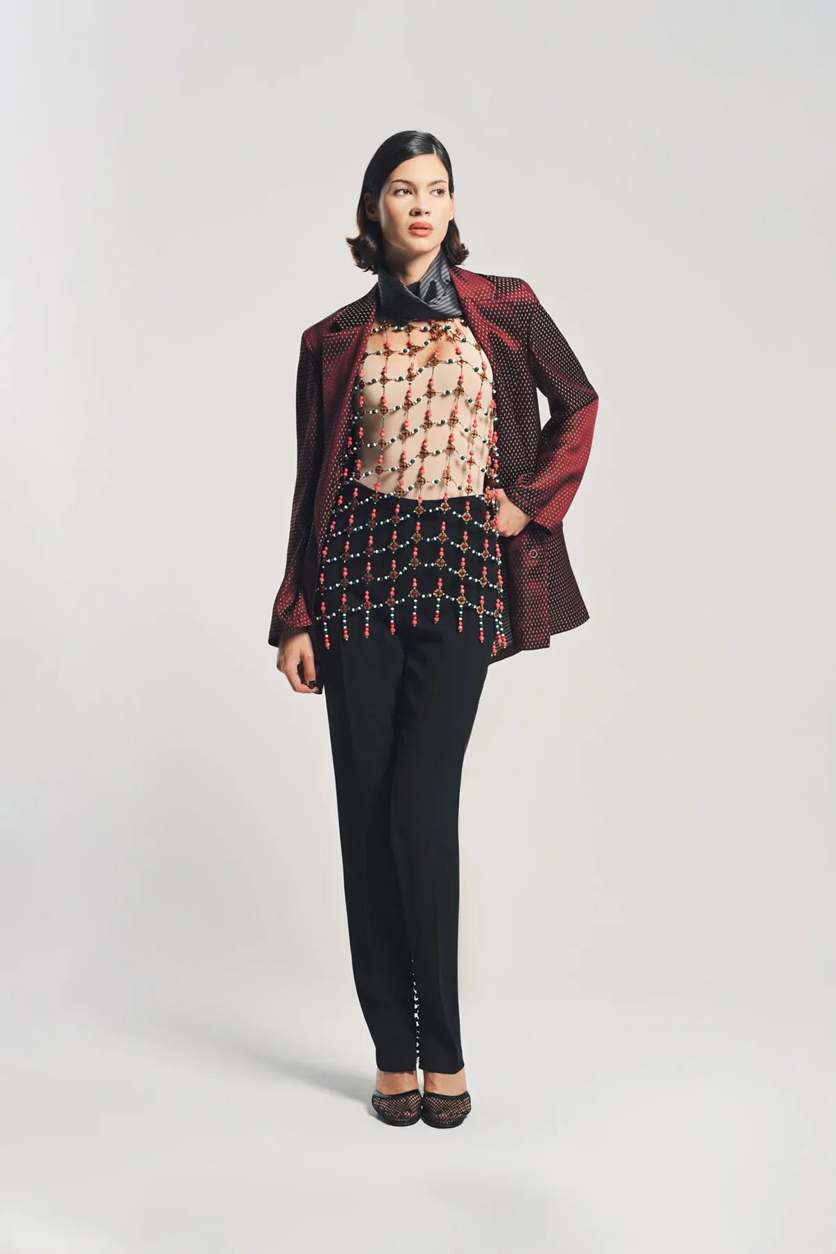 DRIES VAN NOTEN | DIAMOND JACQUARD BLAZER