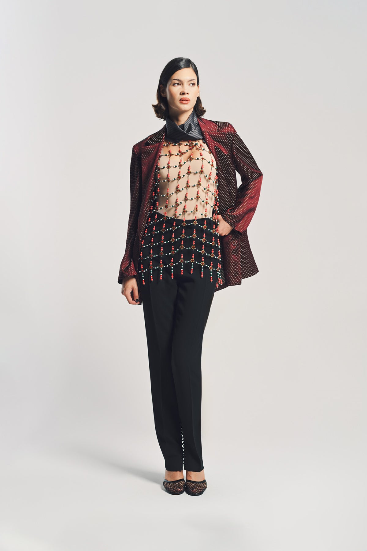 DRIES VAN NOTEN | DIAMOND JACQUARD BLAZER