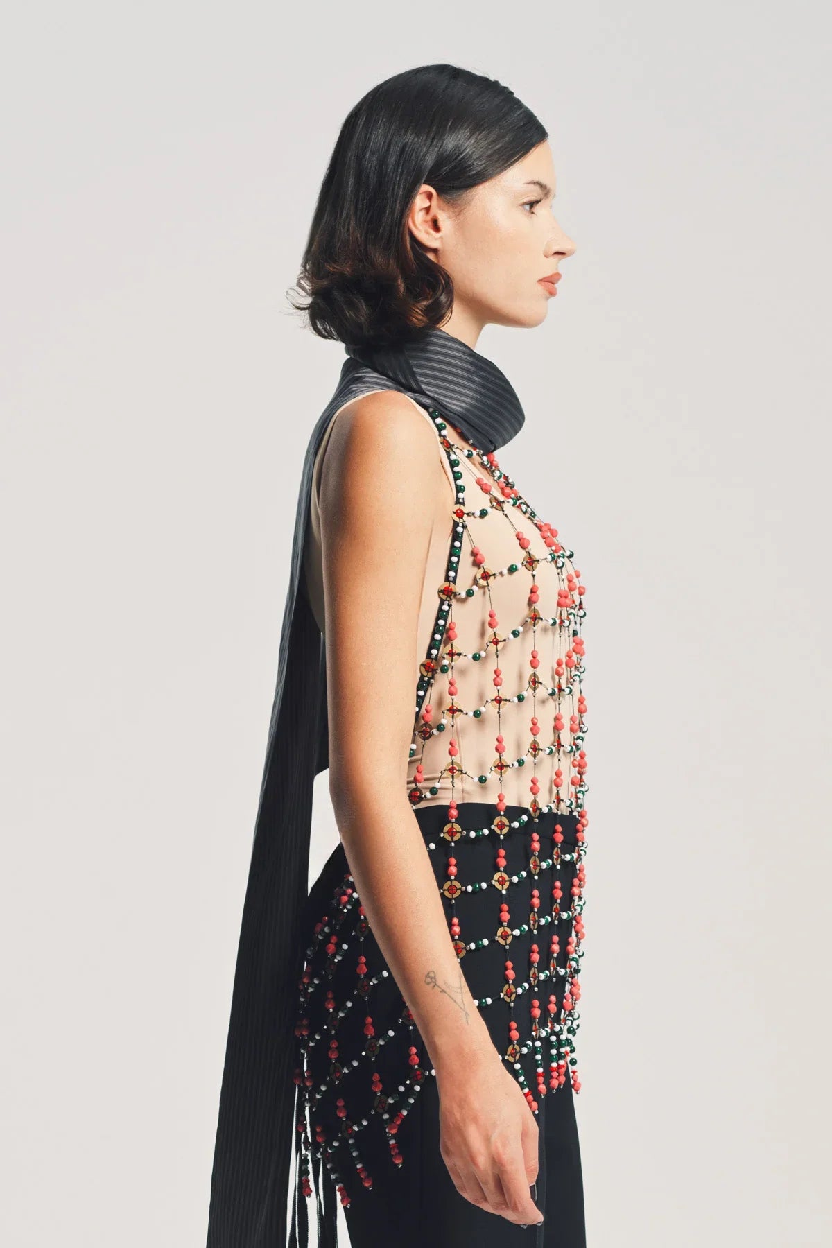 DRIES VAN NOTEN | EMBELLISHED HALTER TOP
