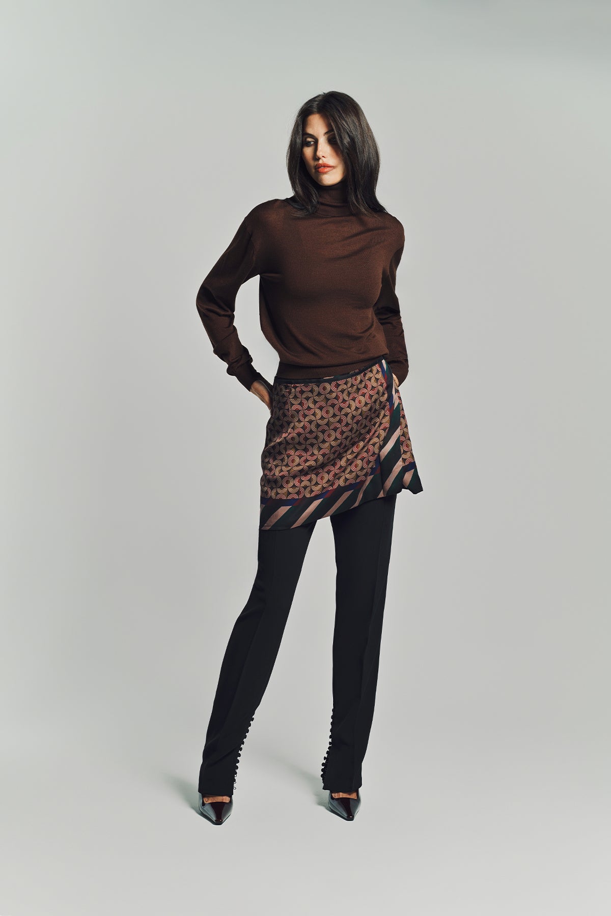 DRIES VAN NOTEN | PRINTED WRAP SKIRT