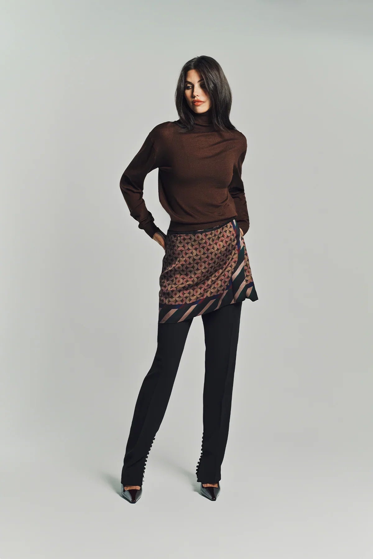 DRIES VAN NOTEN | PRINTED WRAP SKIRT