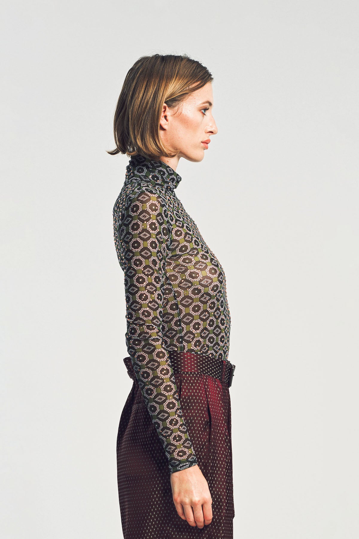 DRIES VAN NOTEN | EMBELLISHED TURTLENECK TEE