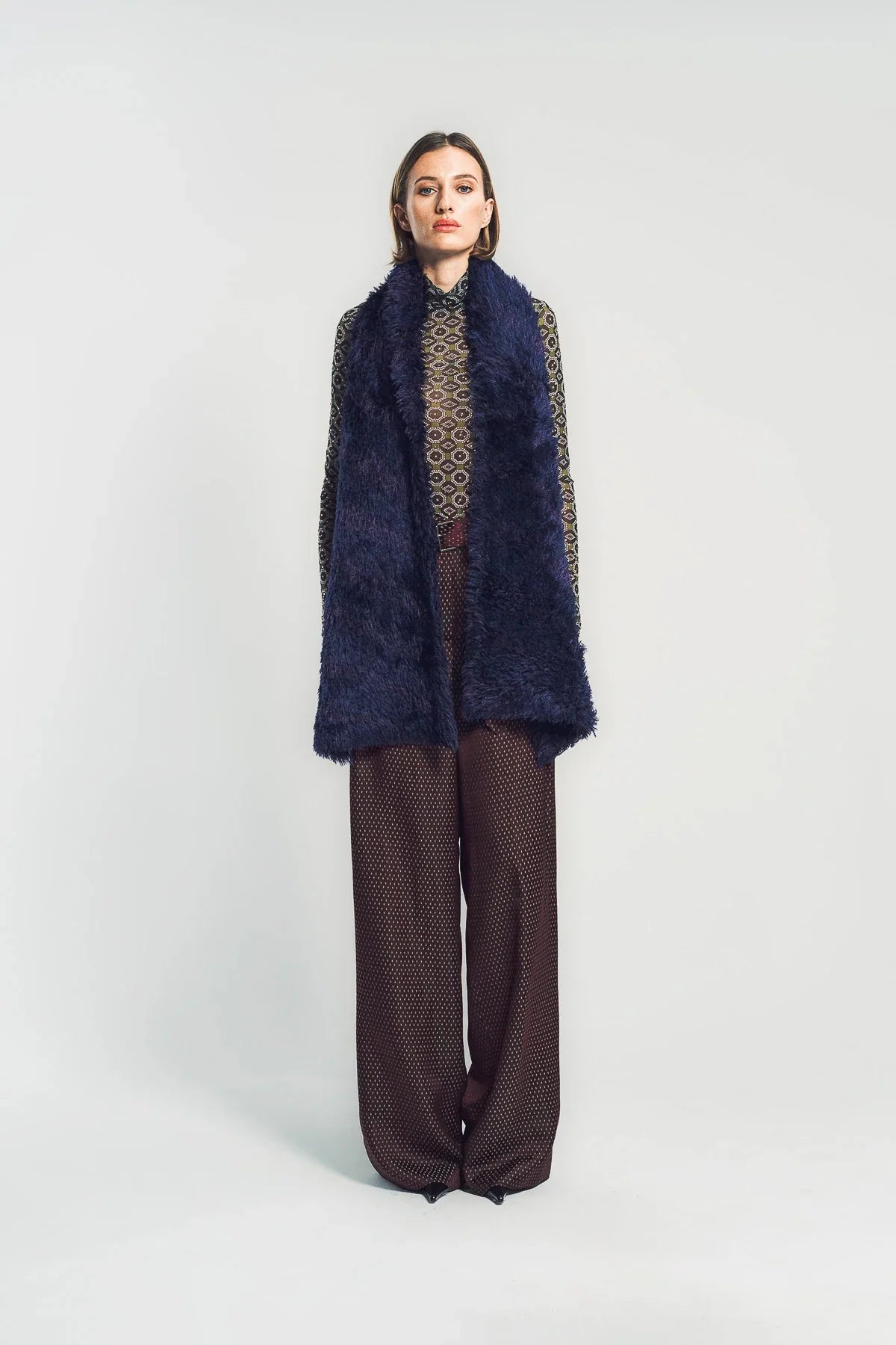 DRIES VAN NOTEN | STRIPE FUZZY SCARF