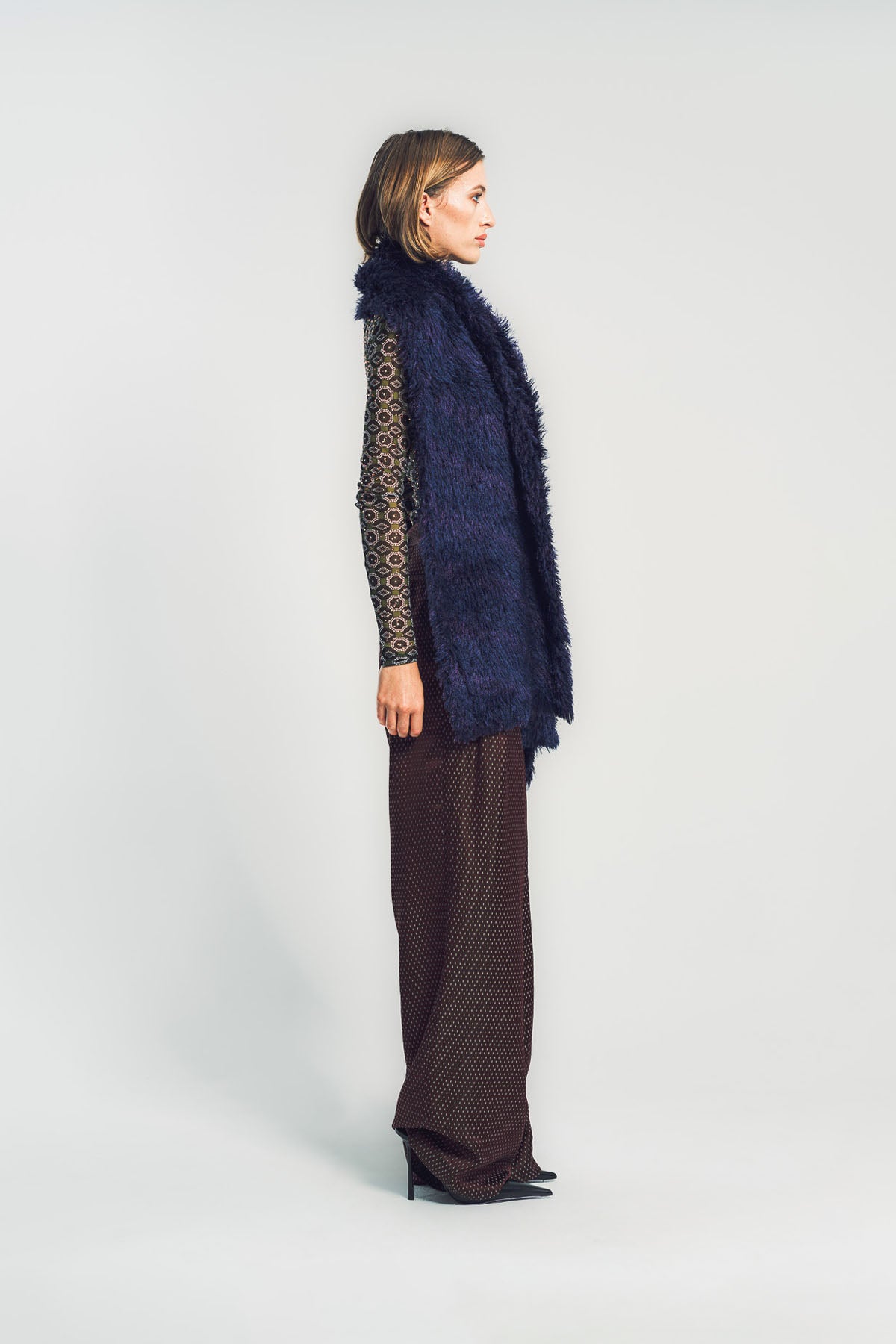 DRIES VAN NOTEN | STRIPE FUZZY SCARF