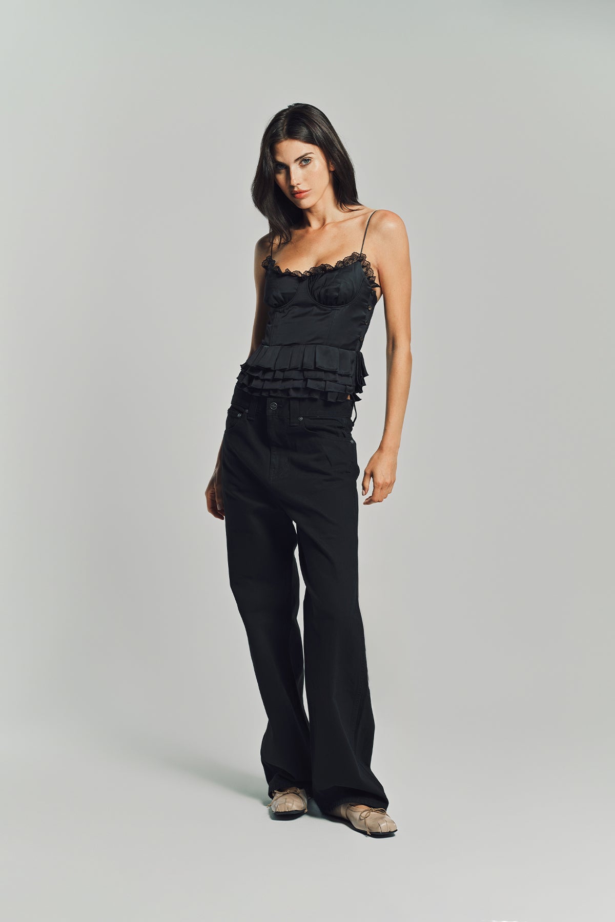 MERUERT TOLEGEN | LIQUID PLEATED TOP