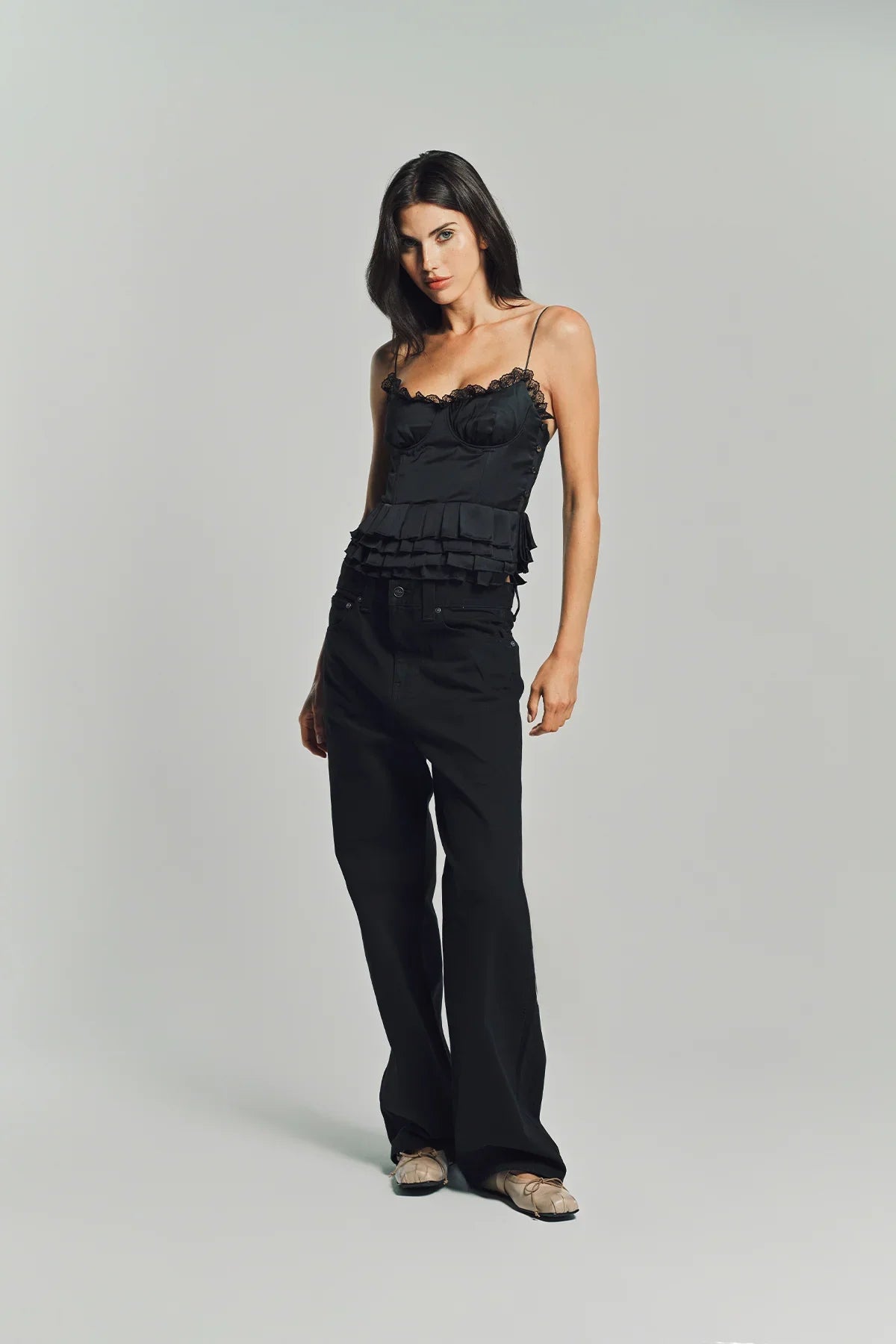 MERUERT TOLEGEN | LIQUID PLEATED TOP
