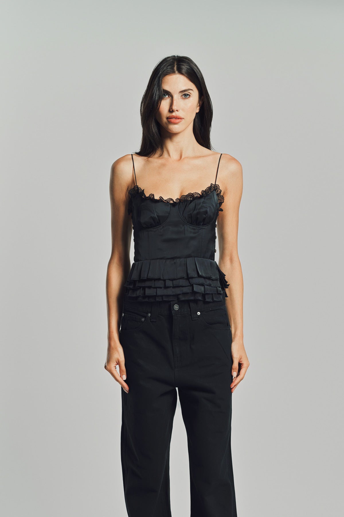 MERUERT TOLEGEN | LIQUID PLEATED TOP
