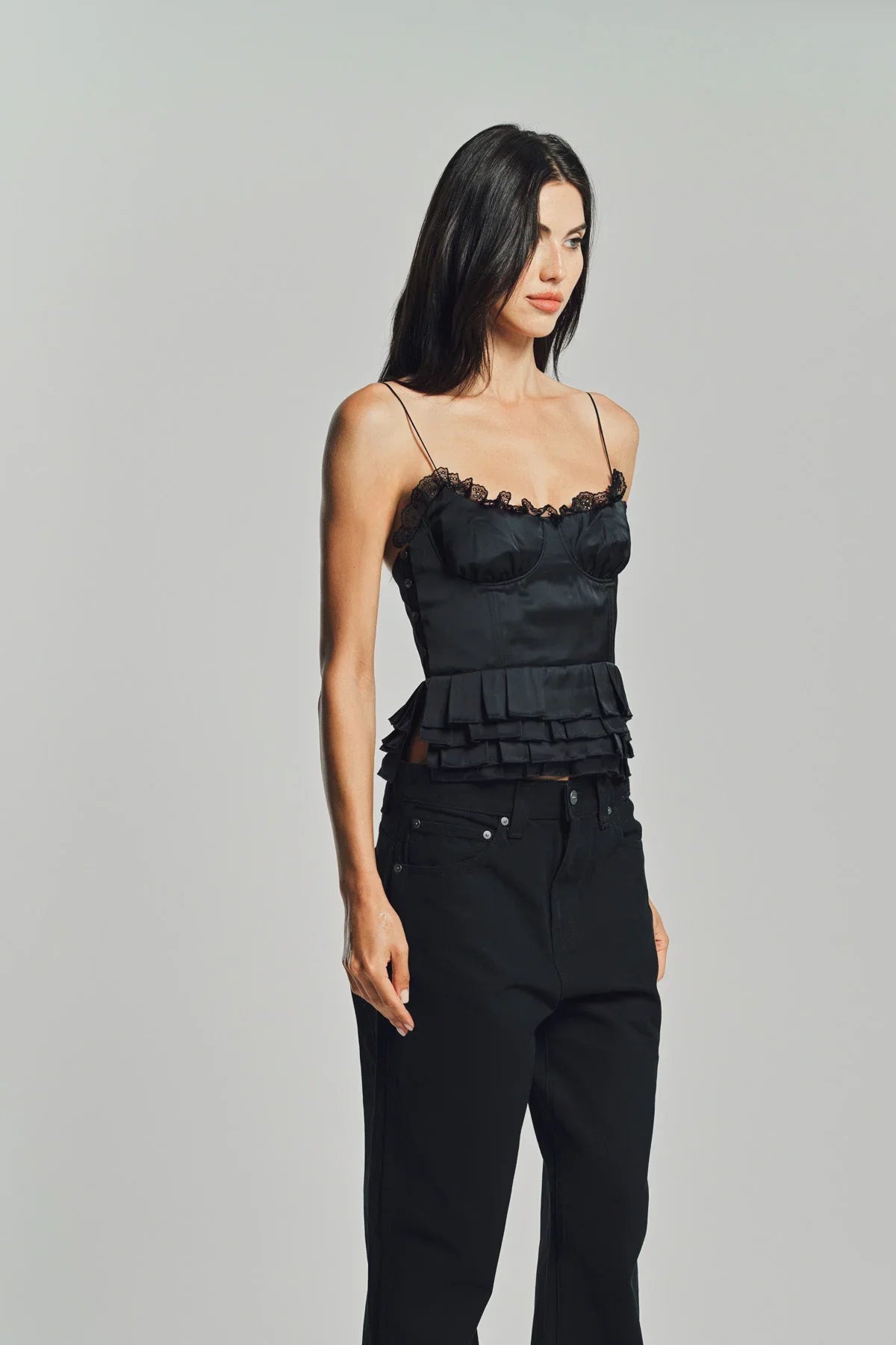 MERUERT TOLEGEN | LIQUID PLEATED TOP