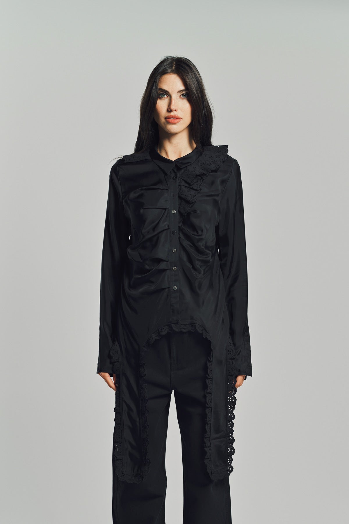 MERUERT TOLEGEN | VARIATED PLEATED BLOUSE