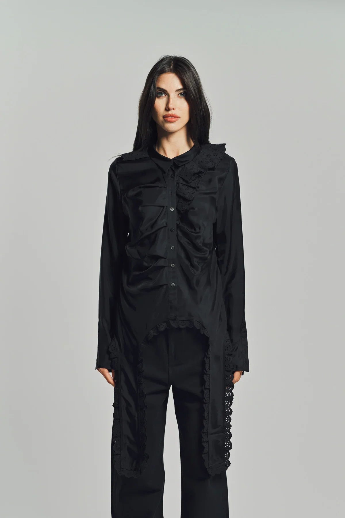MERUERT TOLEGEN | VARIATED PLEATED BLOUSE
