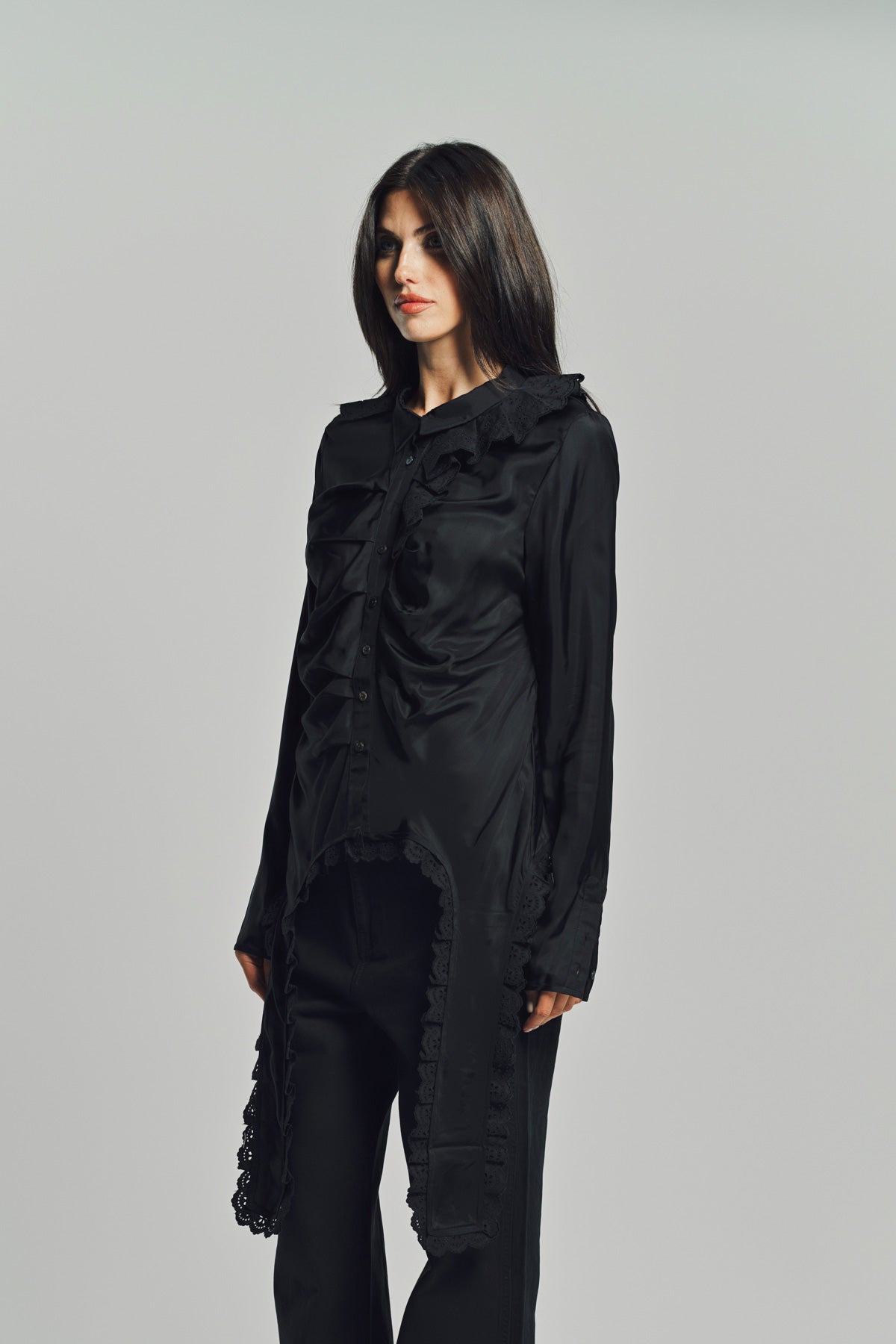 MERUERT TOLEGEN | VARIATED PLEATED BLOUSE