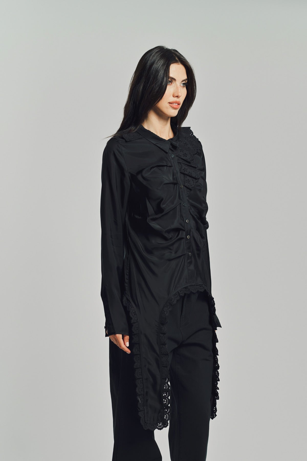 MERUERT TOLEGEN | VARIATED PLEATED BLOUSE