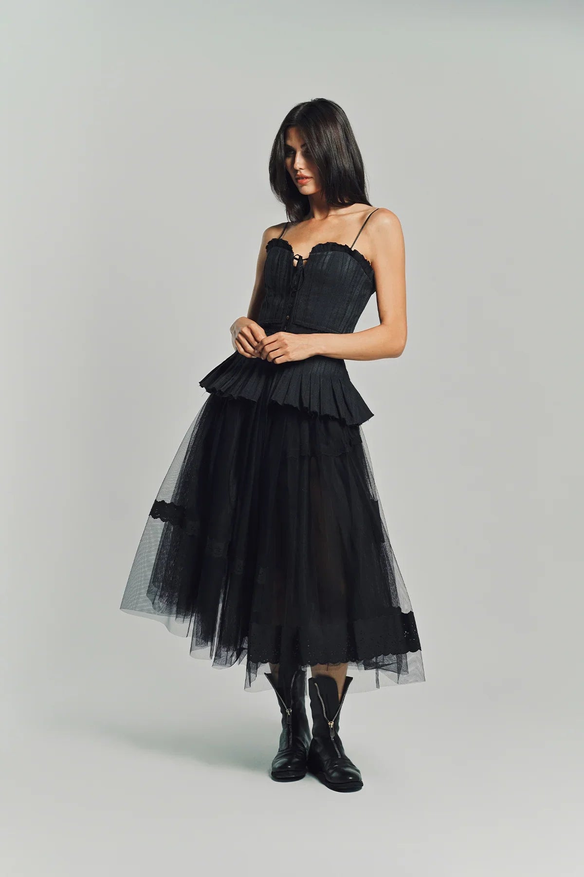 MERUERT TOLEGEN | VOLUME TULLE SKIRT