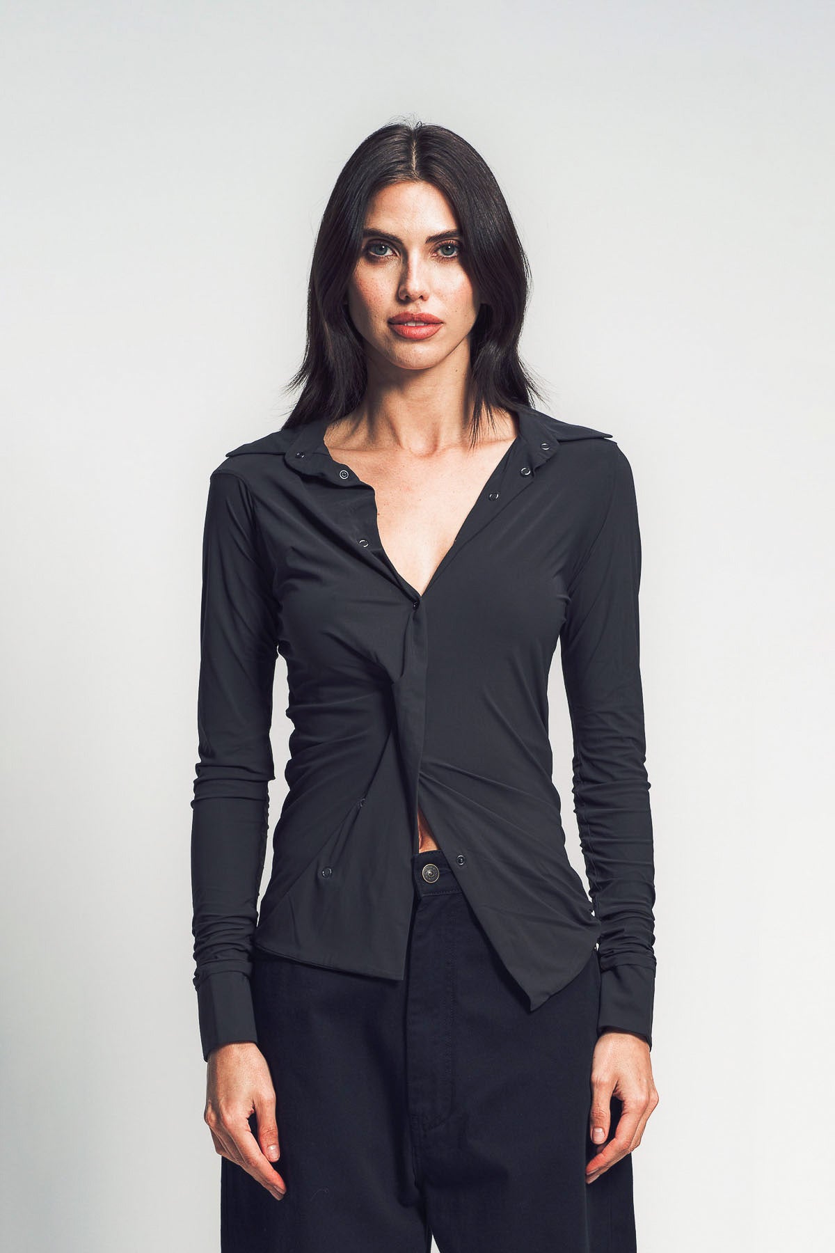 OTTOLINGER | TWISTED LONG SLEEVE SHIRT