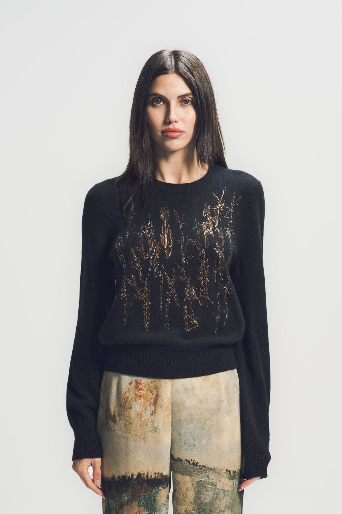 LIBERTINE | ‘CROWN OF THORNS’ SHRUNKEN PULLOVER SWEATER