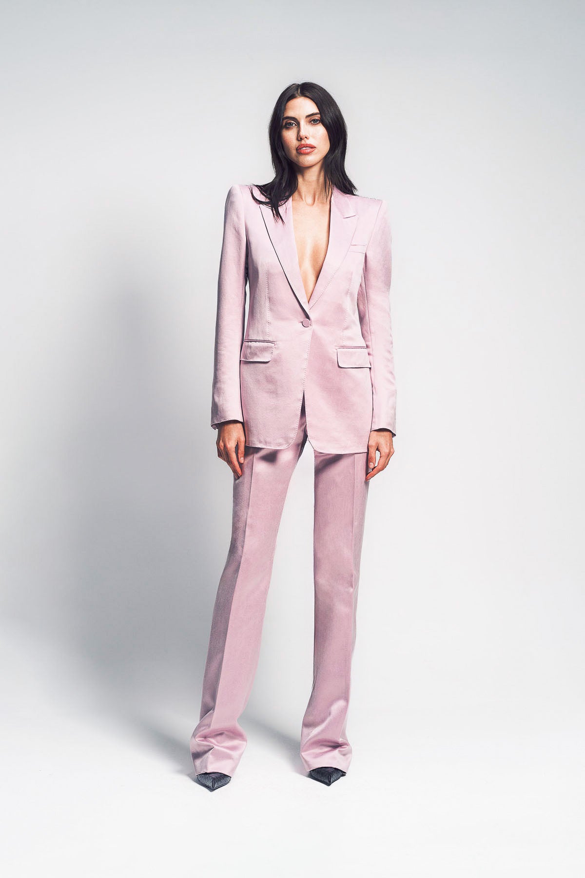 TOM FORD | WASHED COTTON SILK BLEND DUCHESSE SINGLE BREASTED JACKET