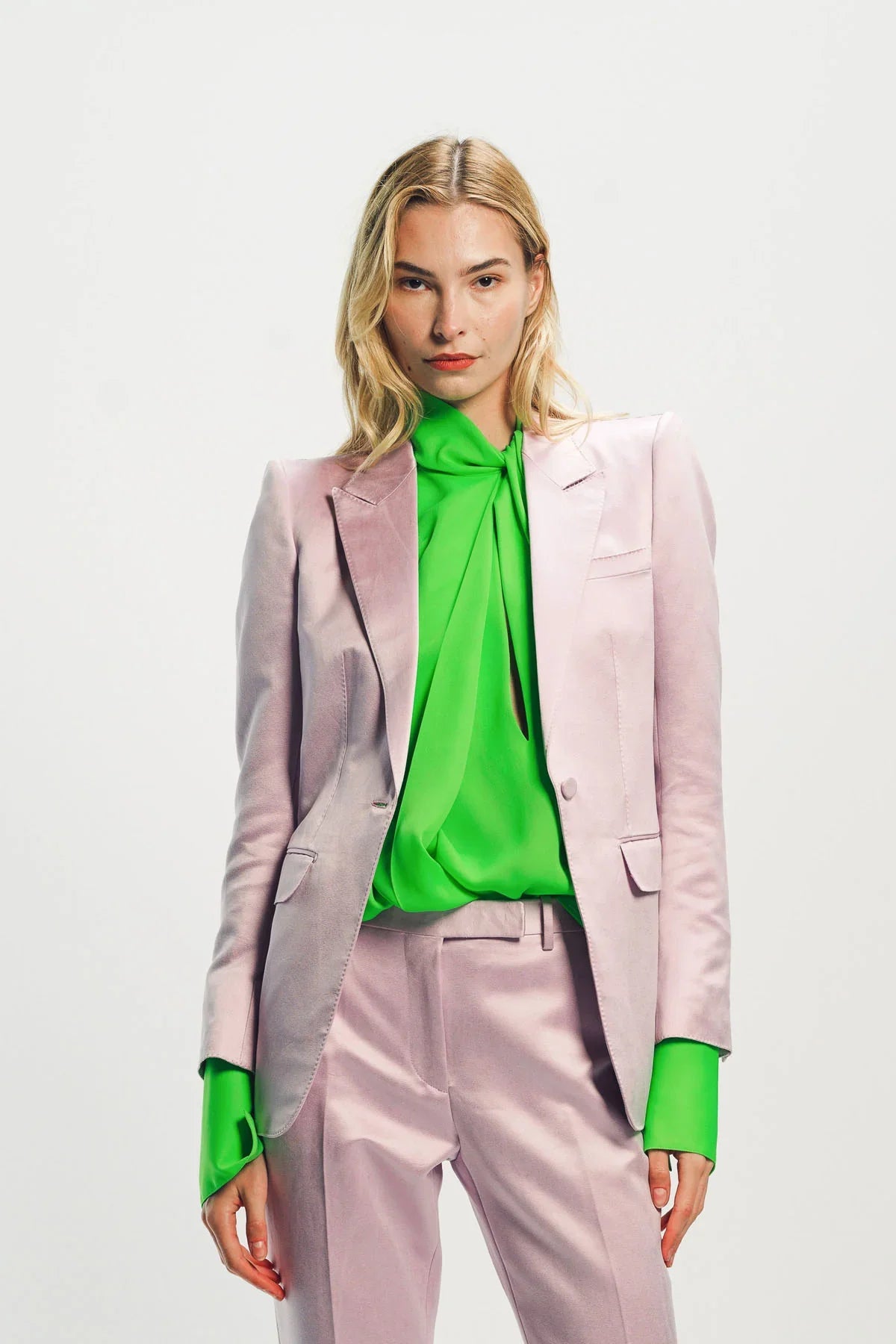 TOM FORD | WASHED COTTON SILK BLEND DUCHESSE SINGLE BREASTED JACKET