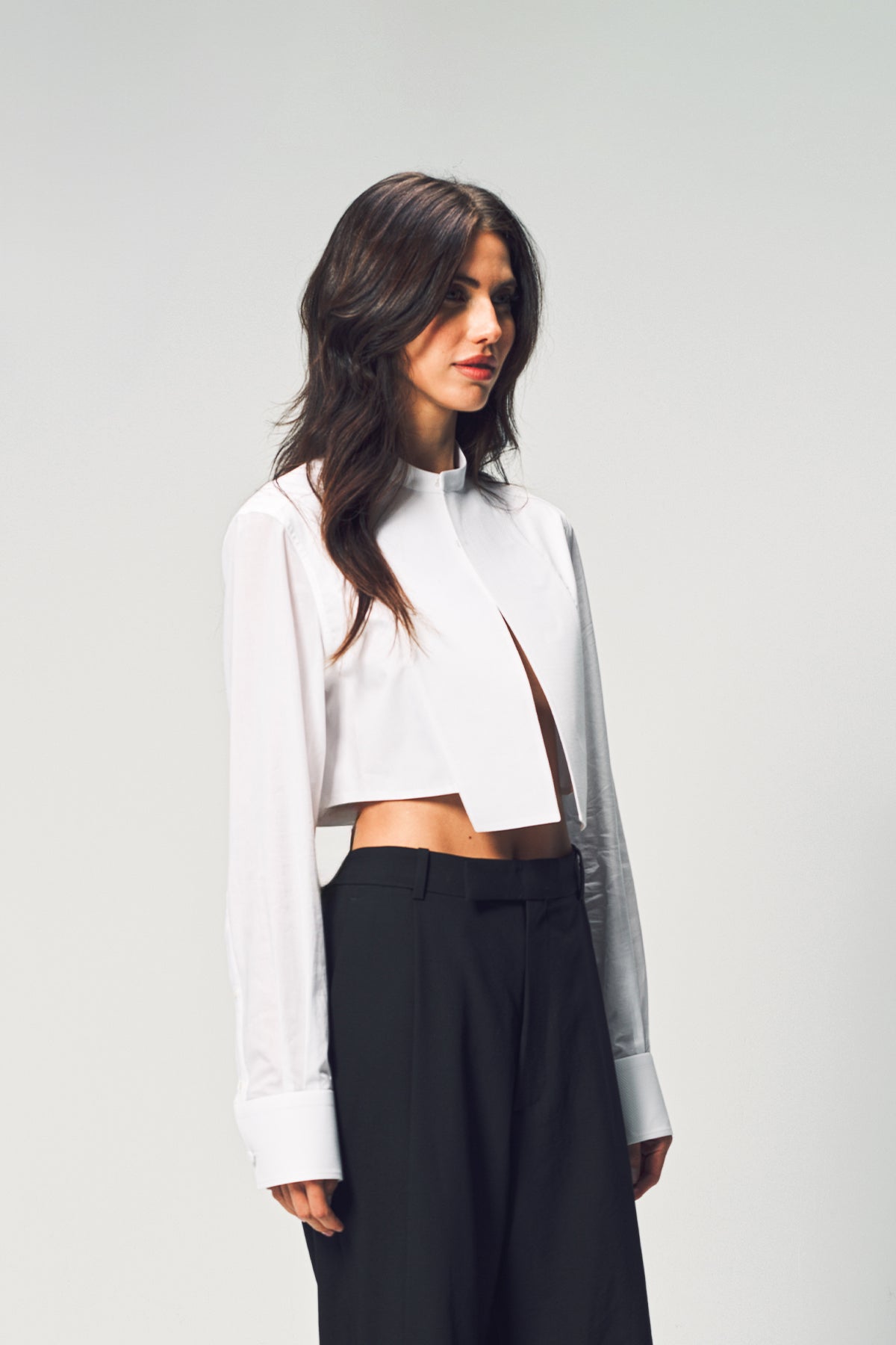 TOM FORD | COTTON VOILE CROPPED SHIRT