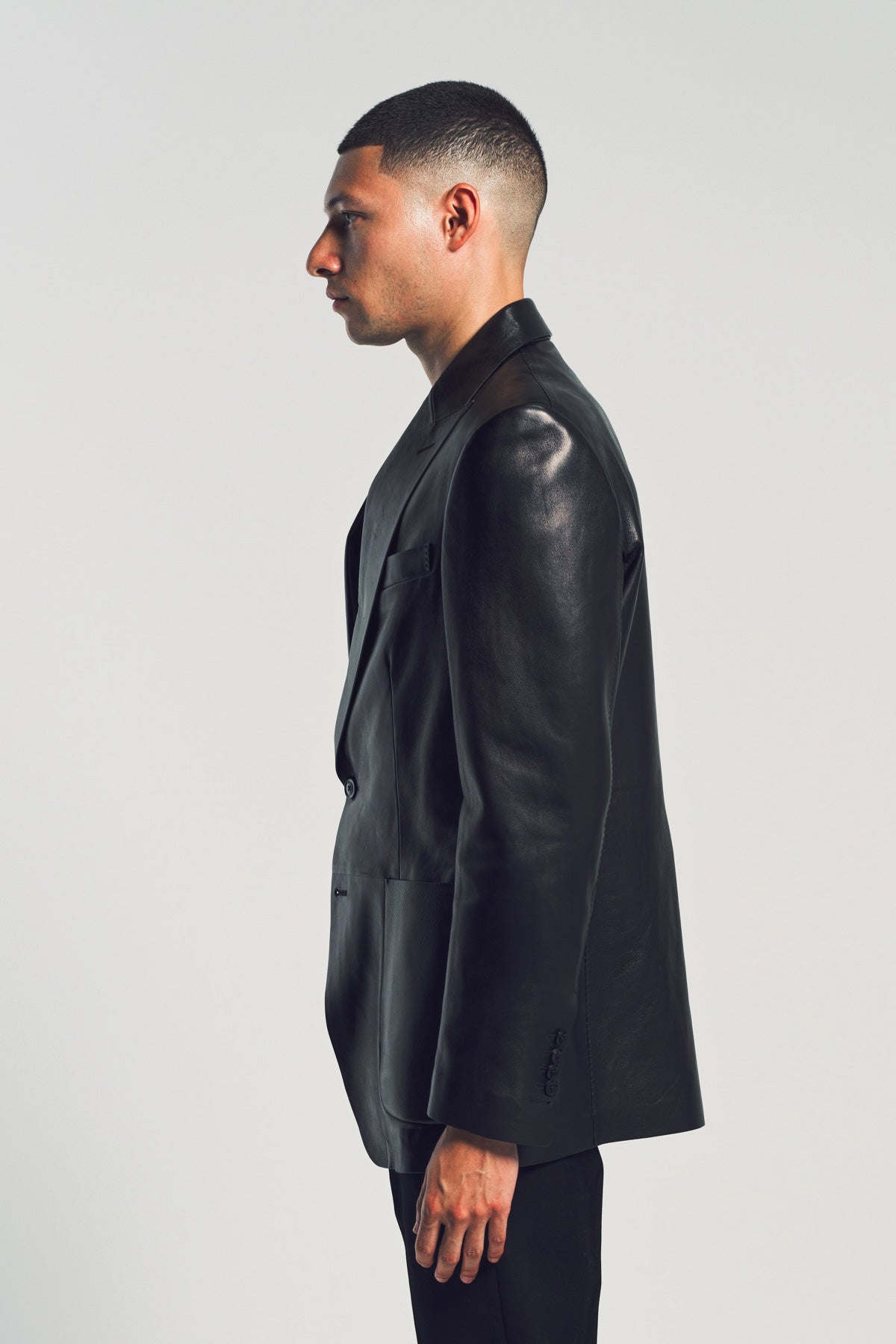 TOM FORD | BUTTERY LEATHER BONDED BLAZER