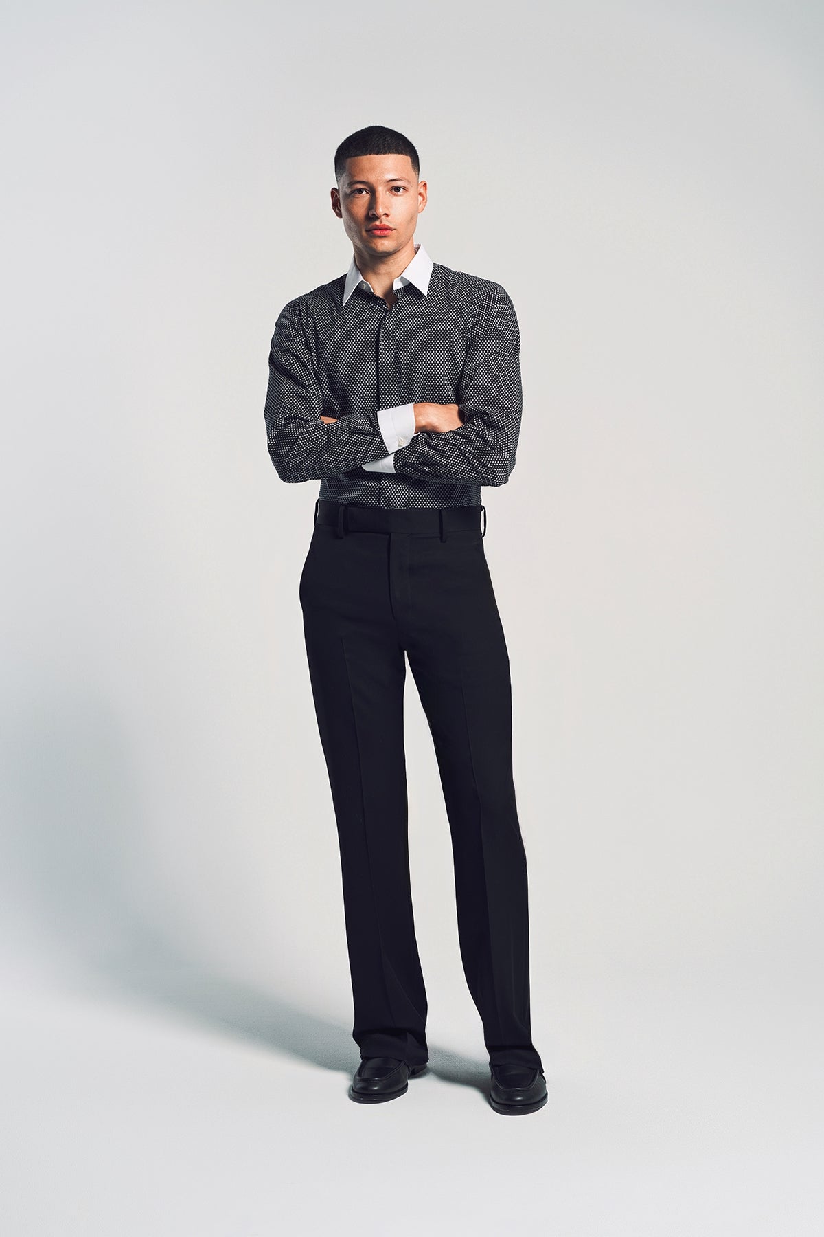 TOM FORD | DIAMOND PRINT COTTON CLASSIC FIT SHIRT