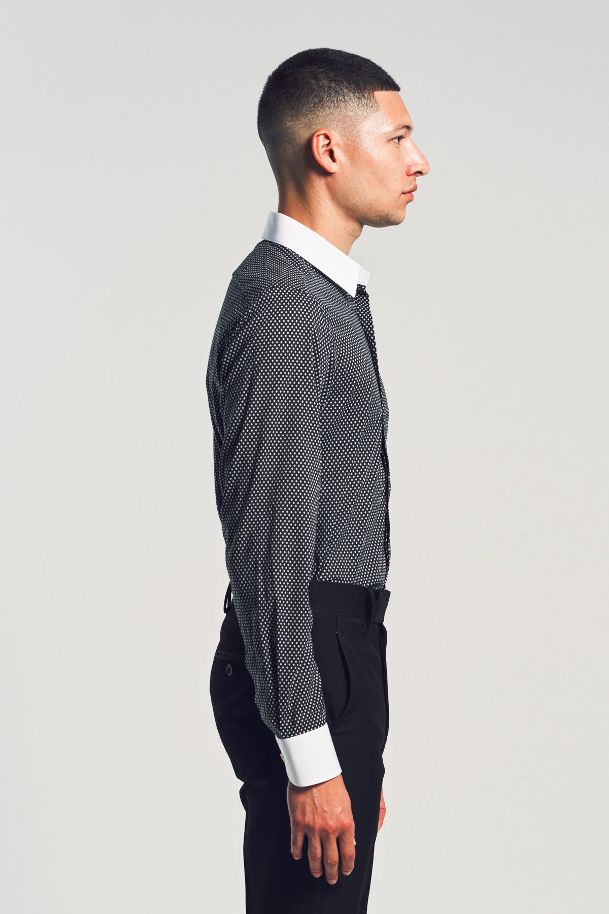 TOM FORD | DIAMOND PRINT COTTON CLASSIC FIT SHIRT