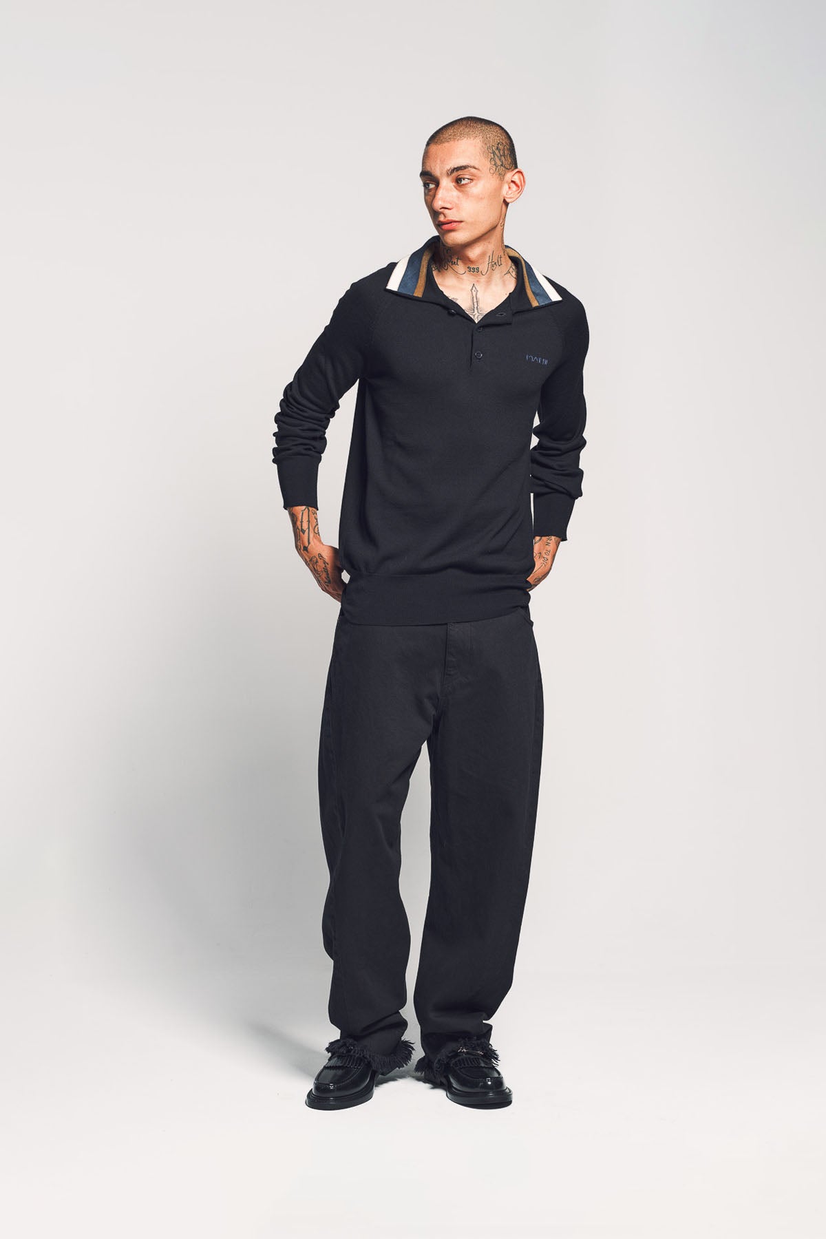 MARNI コットン ロングスリーブプルオーバー MARNI | POLO LONG SLEEVE SHIRT
