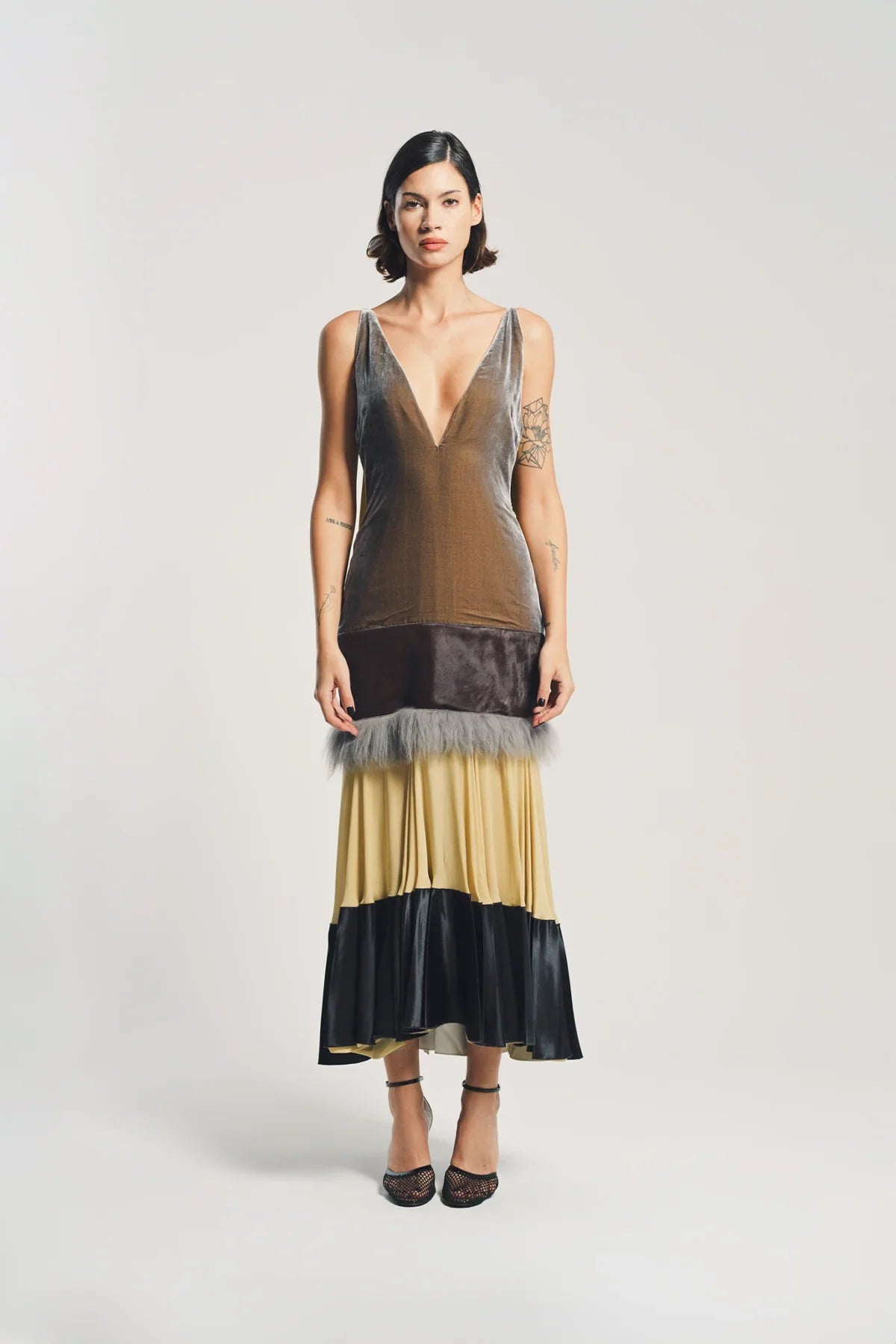 MARNI | VELVET LAYERED DRESS