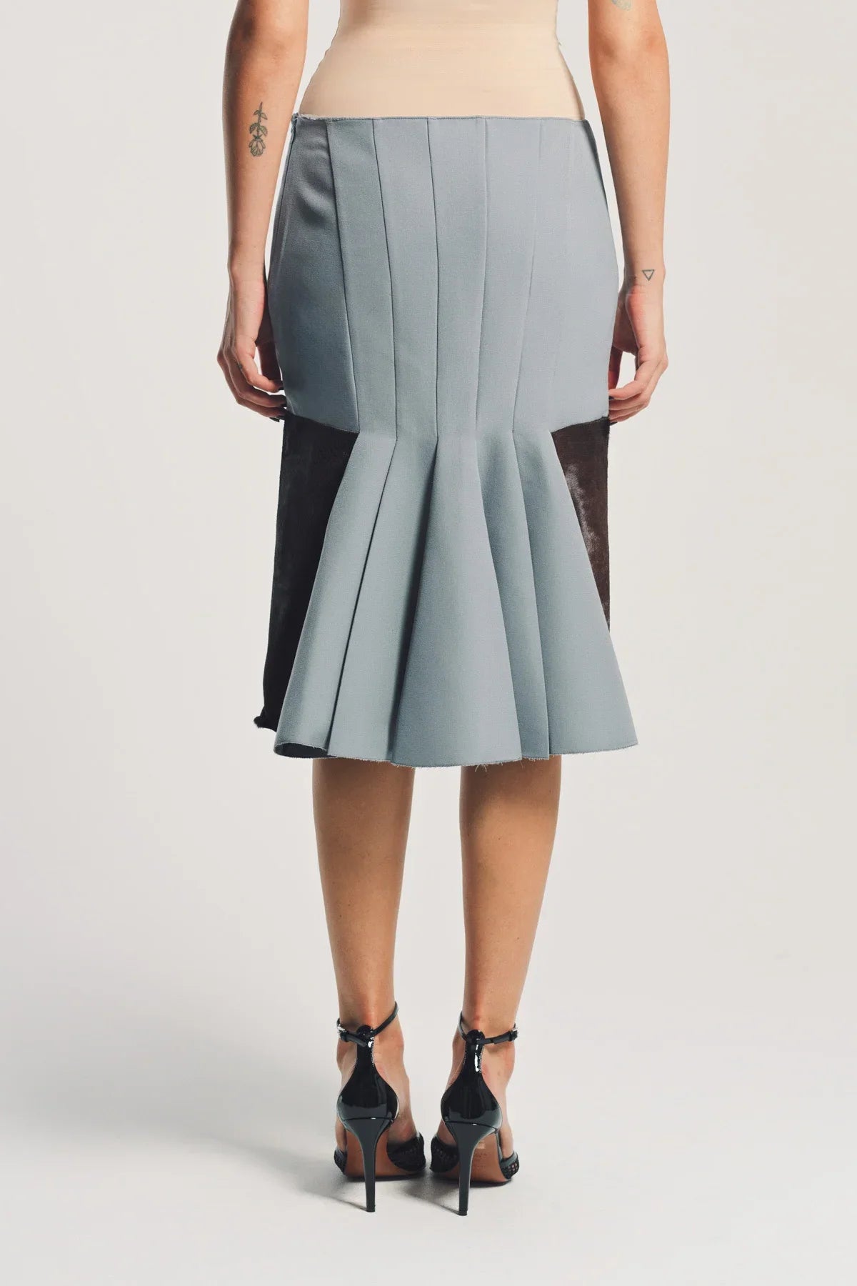 MARNI | WOOL AND PONY HAIR SKIRT