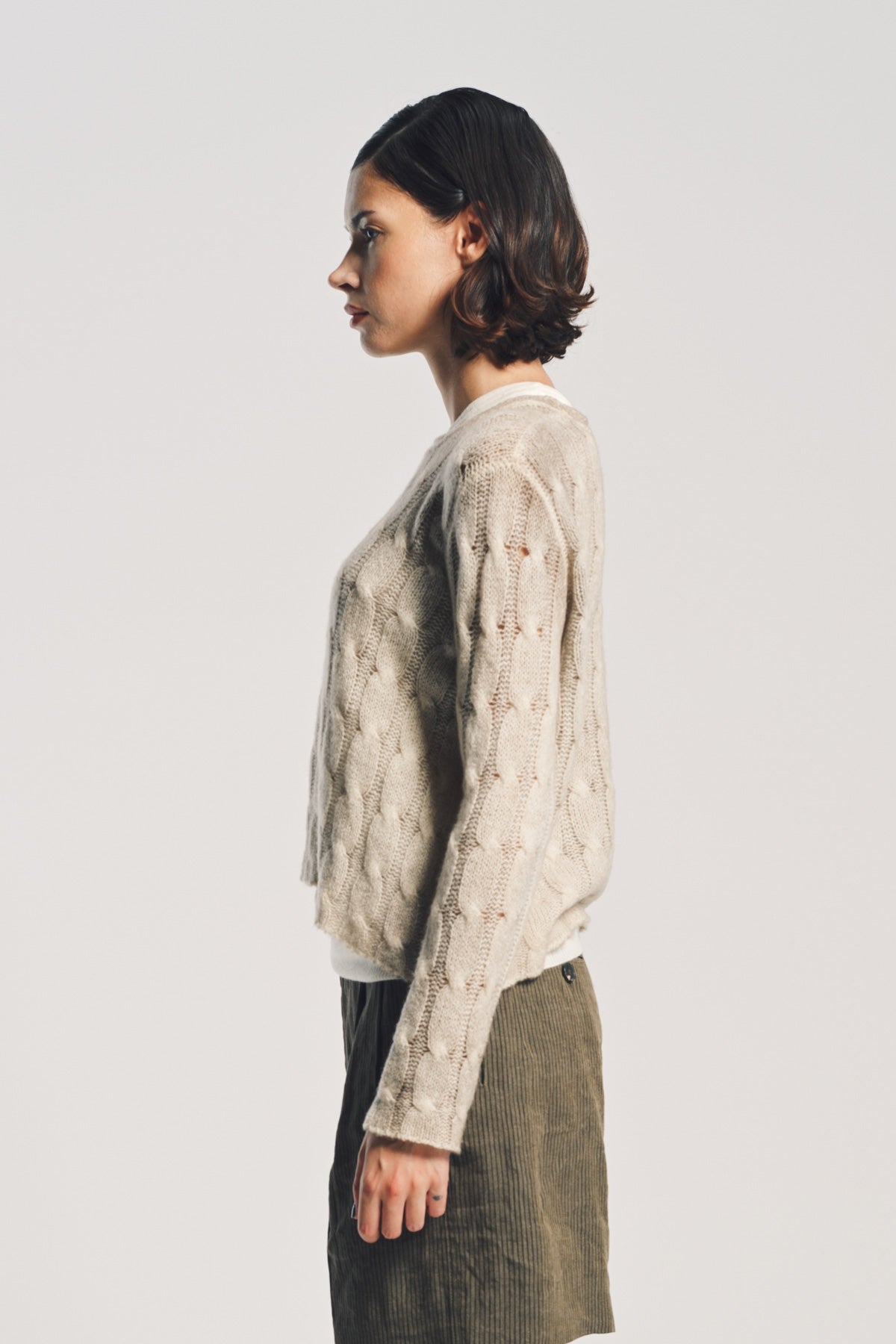 AVANT TOI | PAINTED BRAIDED SWEATER