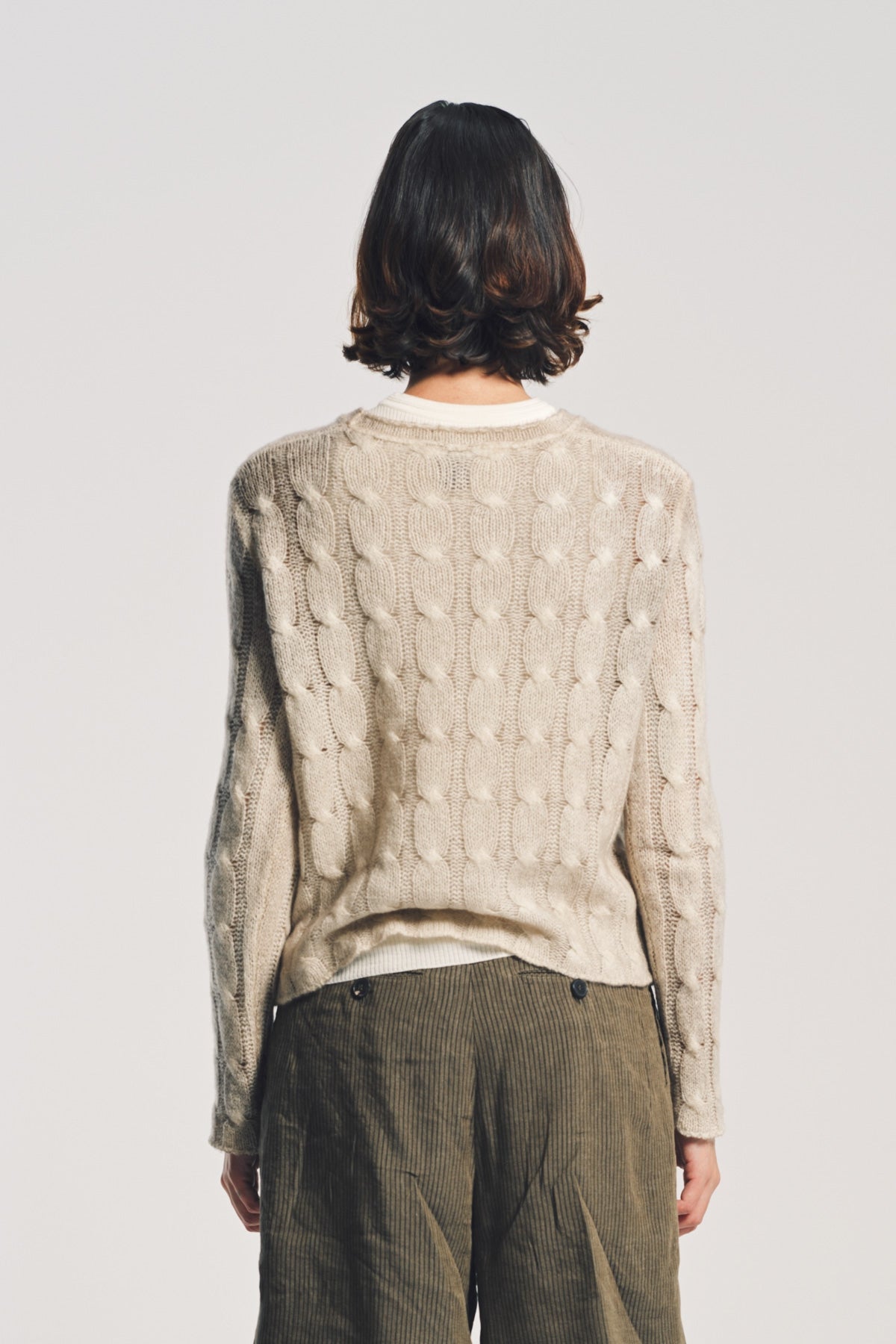 AVANT TOI | PAINTED BRAIDED SWEATER