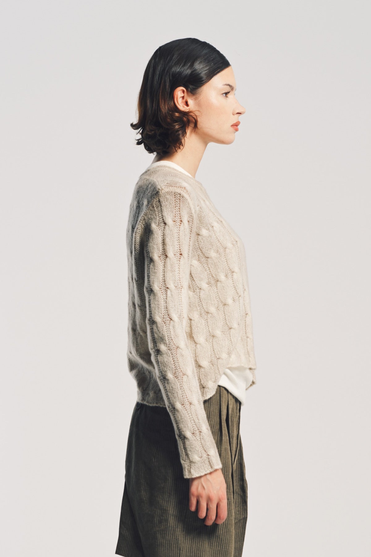 AVANT TOI | PAINTED BRAIDED SWEATER