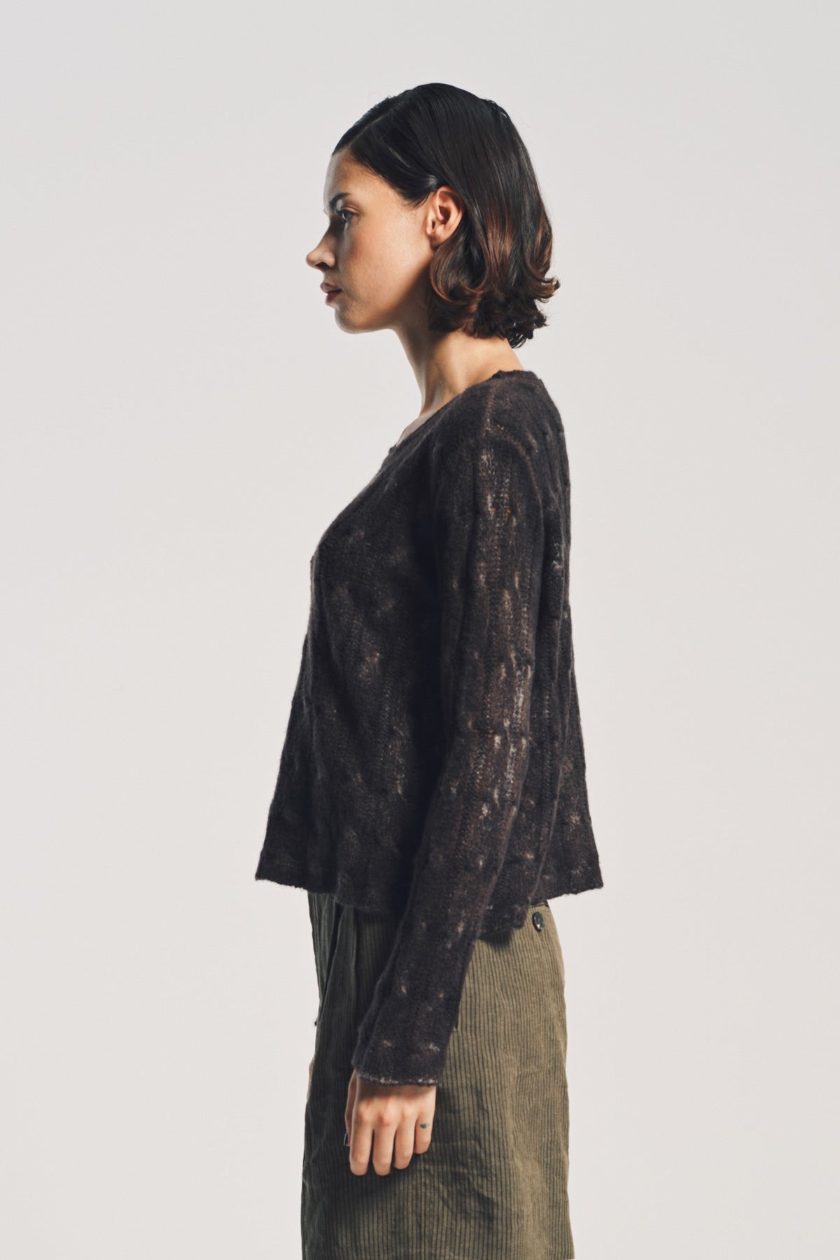 AVANT TOI | PAINTED BRAIDED SWEATER