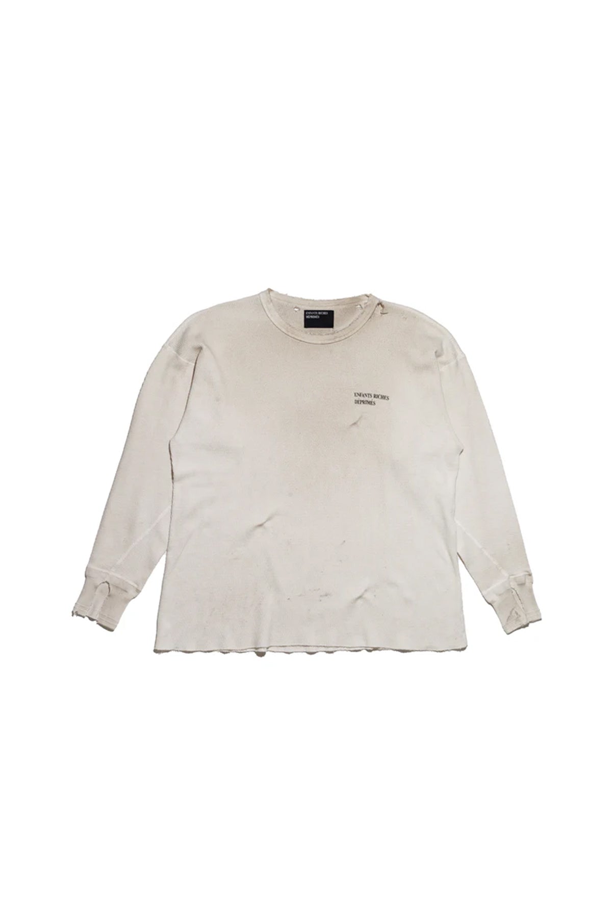 ENFANTS RICHES DÉPRIMÉS | CLASSIC LOGO DISTRESSED LONG SLEEVE THERMAL