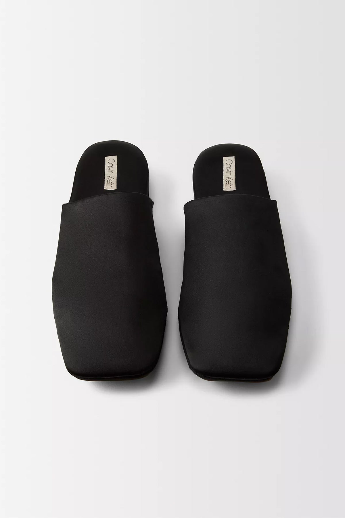 CALVIN KLEIN | HUGH SILK SATIN SLIPPERS