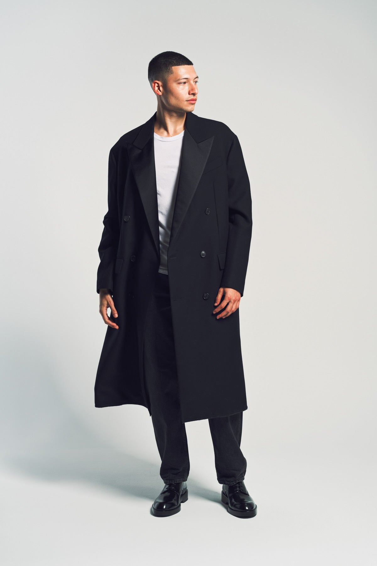 LANVIN | SATIN LAPEL COAT