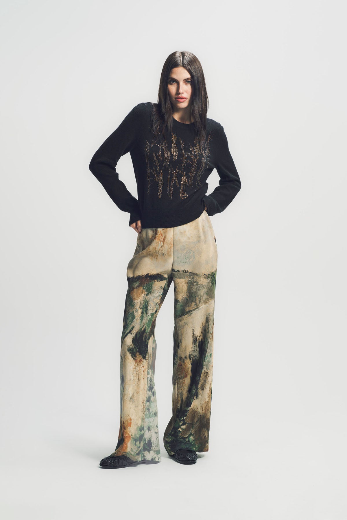 LIBERTINE | ‘MODERNIST LANDSCAPE’ SLIM AARONS PANTS