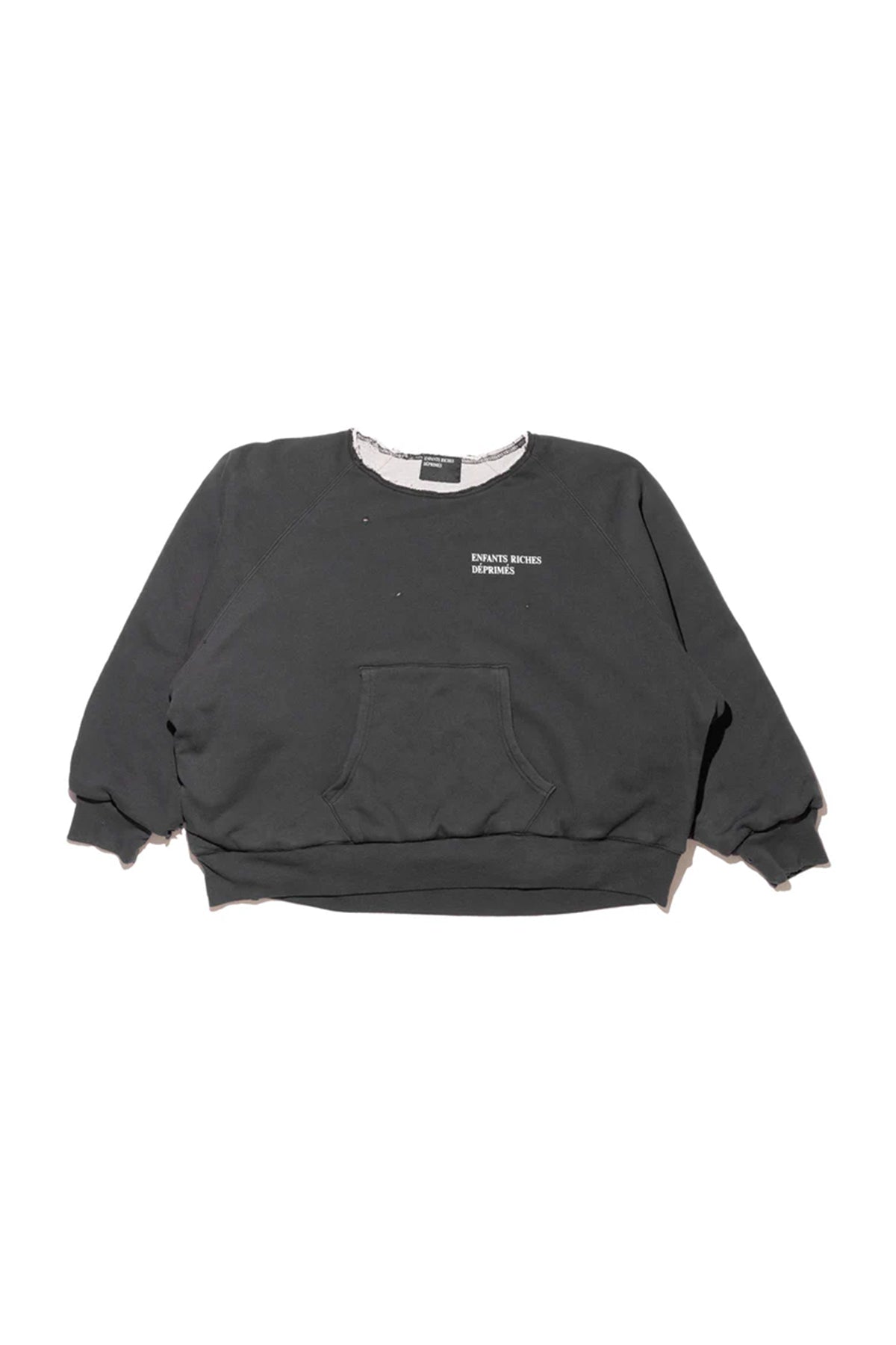 ENFANTS RICHES DÉPRIMÉS | LINED RAGLAN LOGO SWEATSHIRT - MAXFIELD LA