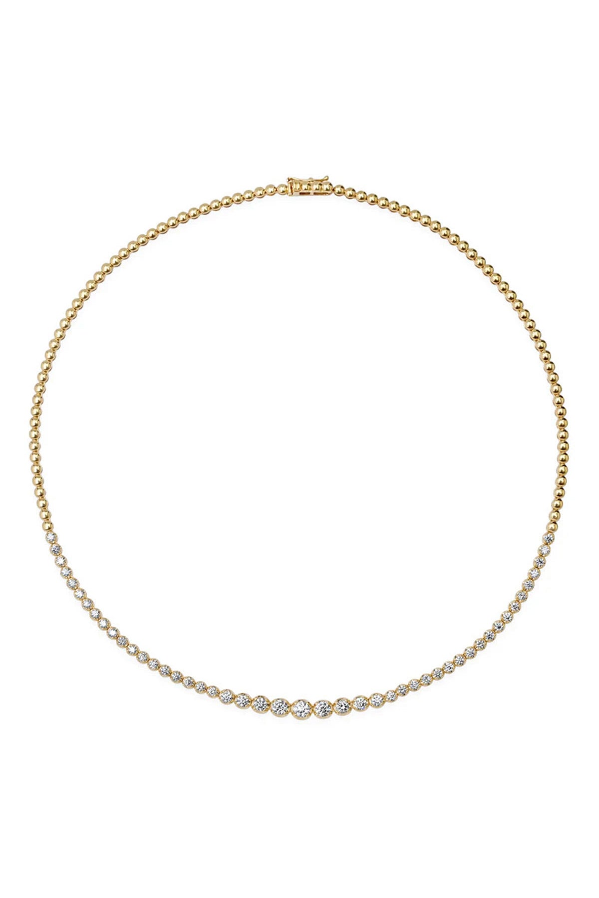 JENNIFER MEYER | GRADUATED DIAMOND TENNIS NECKLACE