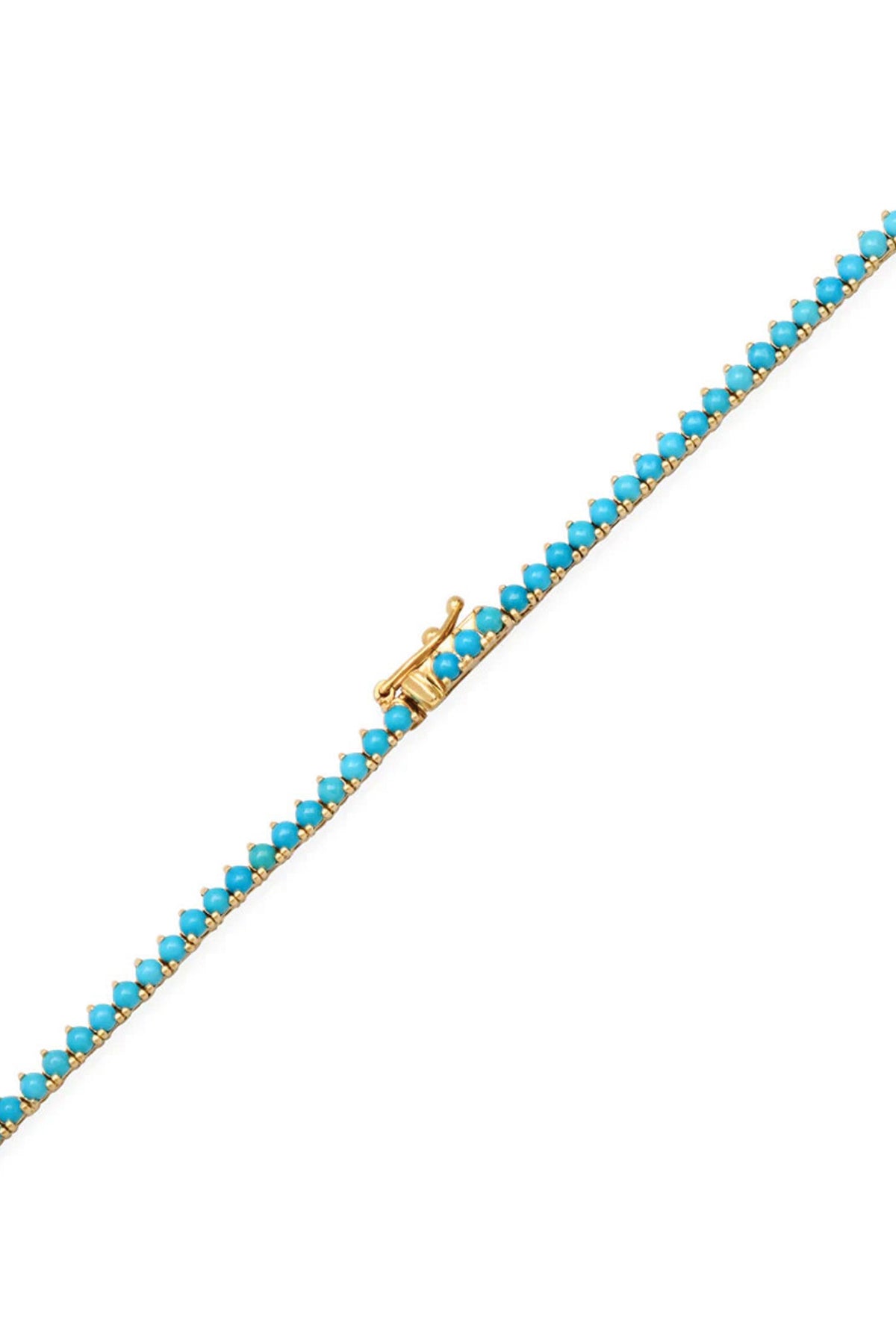 JENNIFER MEYER | 3-PRONG TURQUOISE TENNIS NECKLACE - MAXFIELD LA