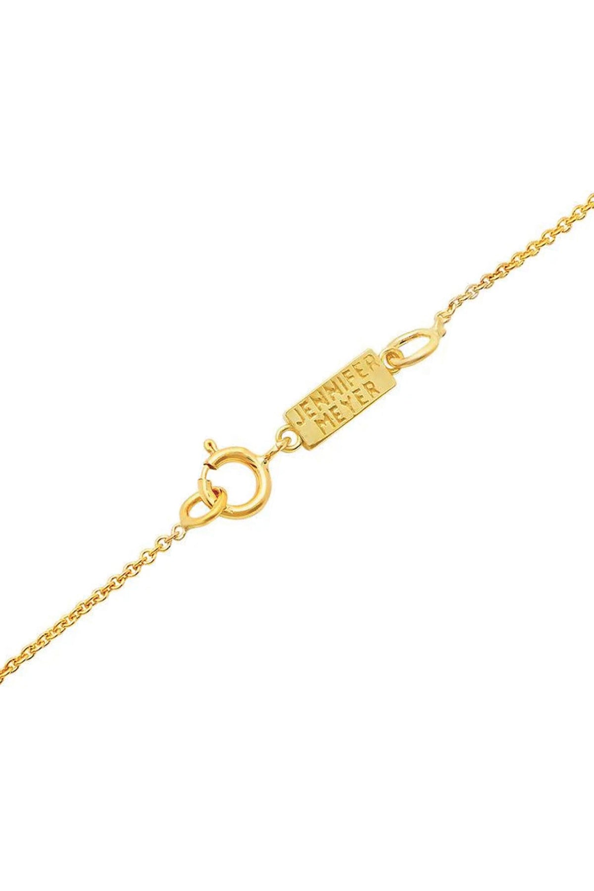 JENNIFER MEYER | 3 MINI DIAMOND BEZEL DANGLE NECKLACE