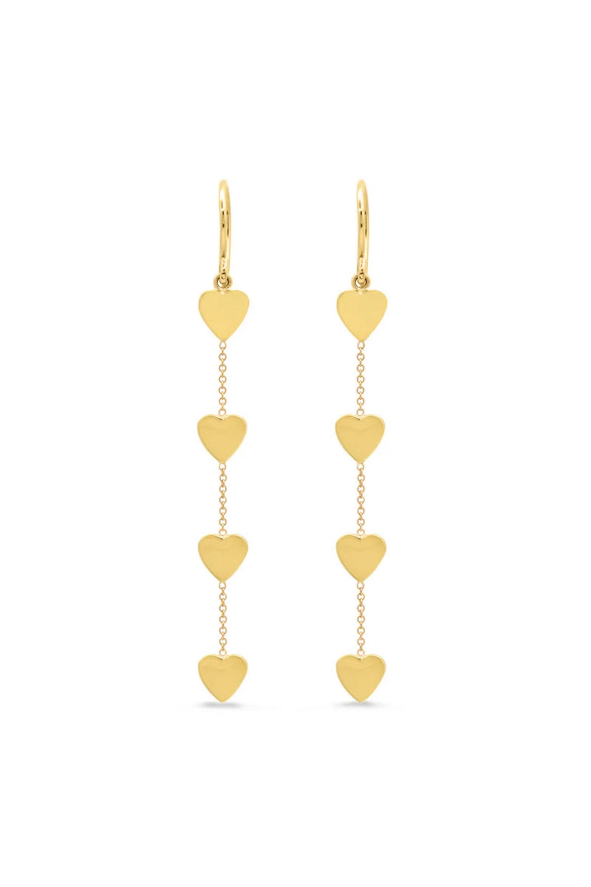 JENNIFER MEYER | 4 HEART BY-THE-INCH EARRINGS
