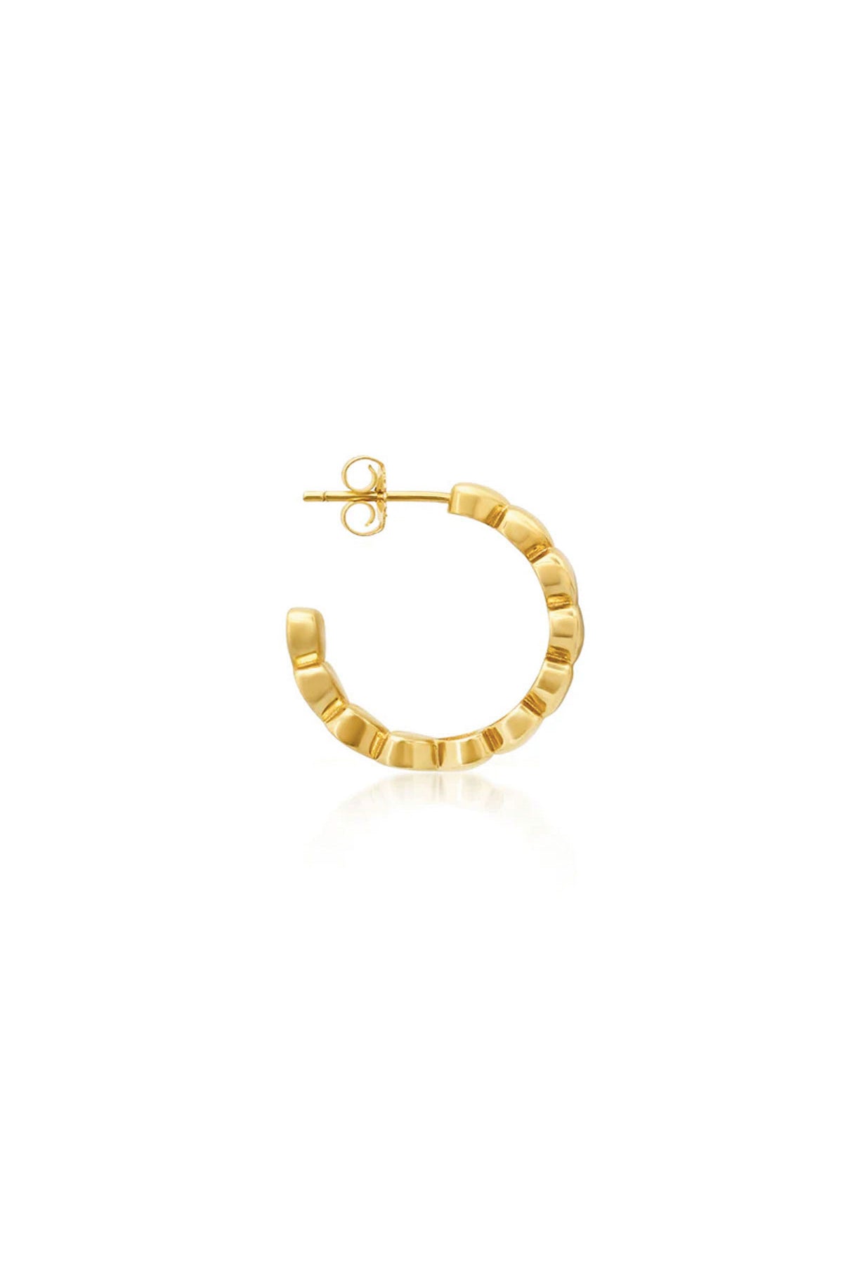 JENNIFER MEYER | SMALL LUXE HEART HOOPS - MAXFIELD LA