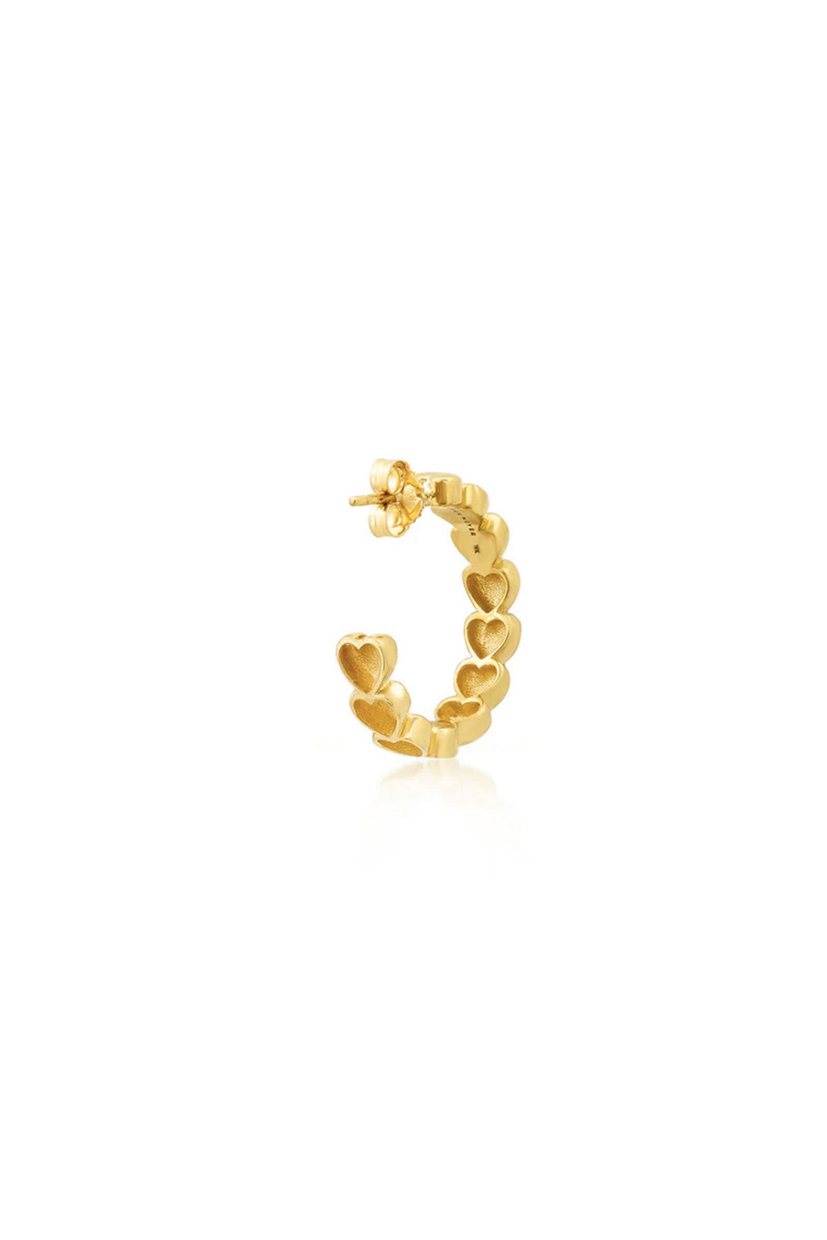 JENNIFER MEYER | SMALL LUXE HEART HOOPS