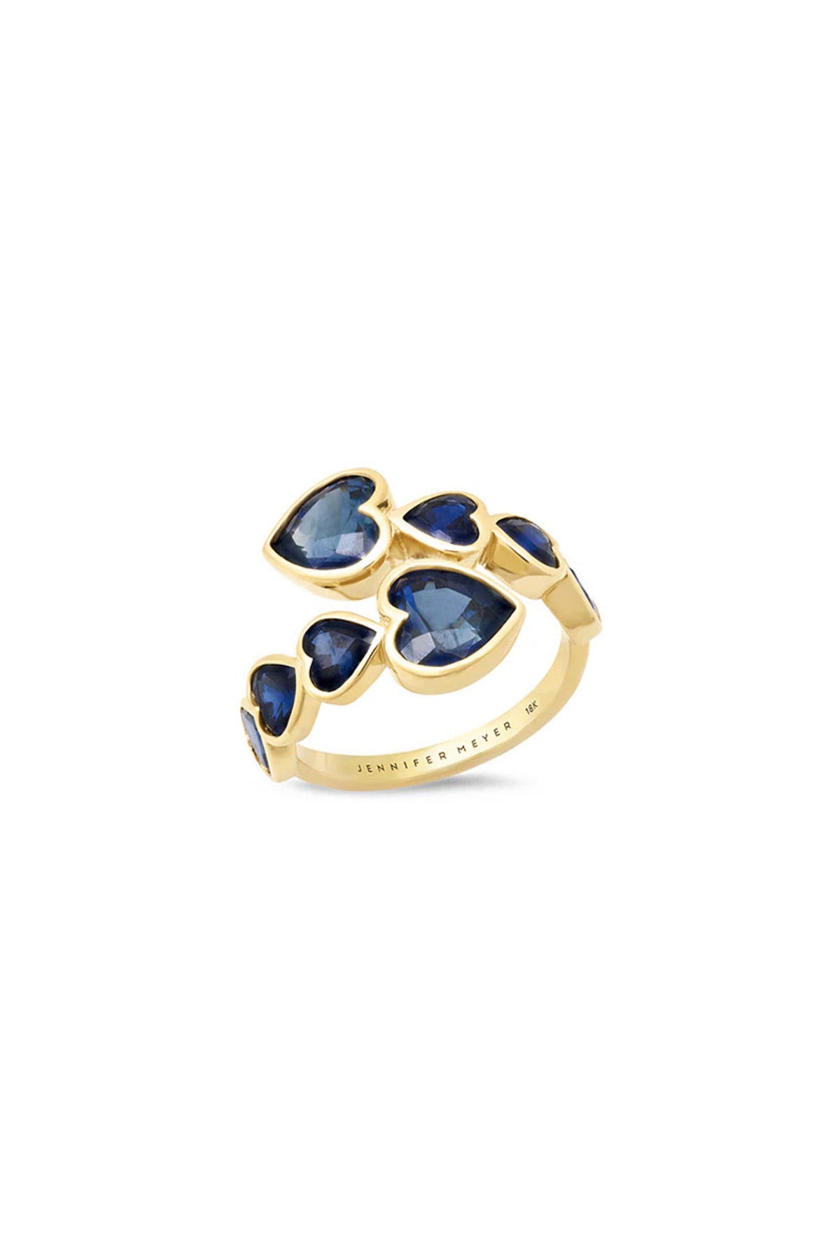 JENNIFER MEYER | BLUE SAPPHIRE HEART WRAP RING