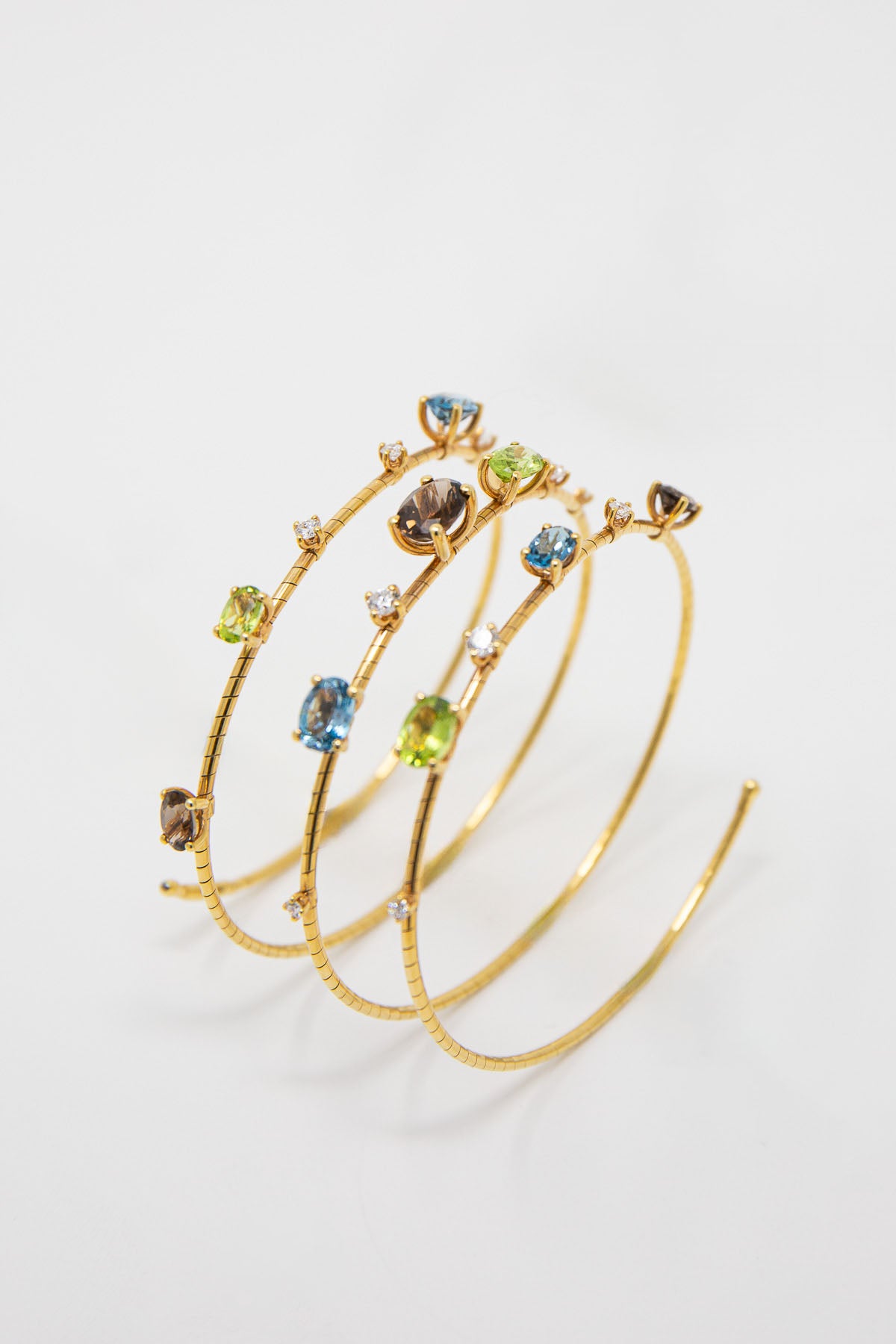 MATTIA CIELO | MULTI STONE SPIRAL BRACELET