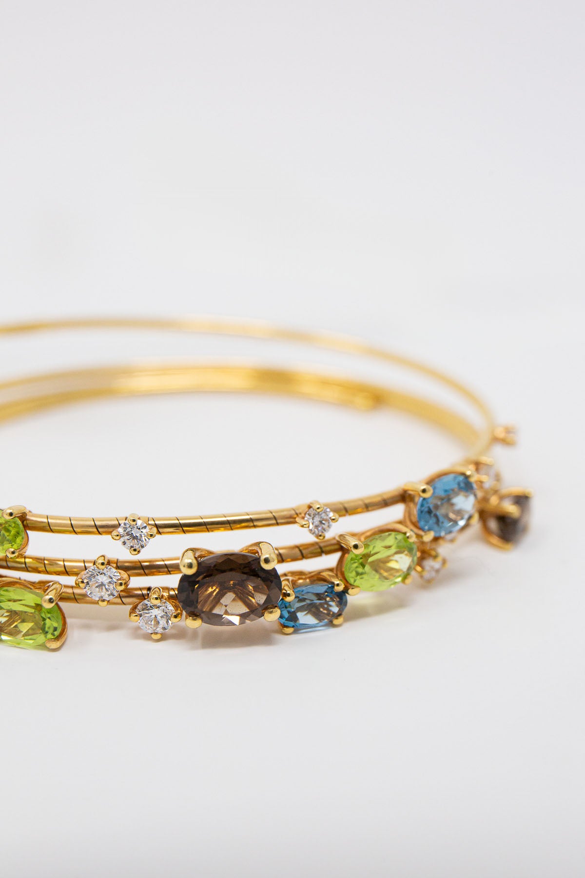 MATTIA CIELO | MULTI STONE SPIRAL BRACELET