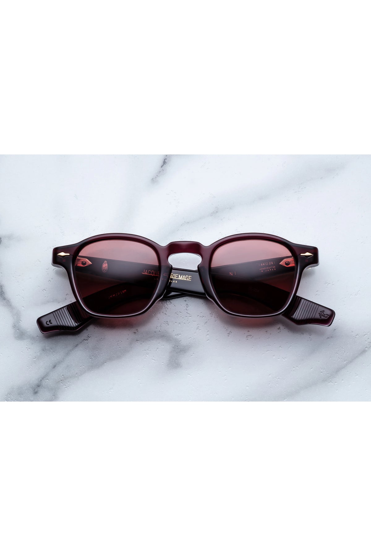 Jacques Marie Mage | Zephirin Sunglasses in Amarena